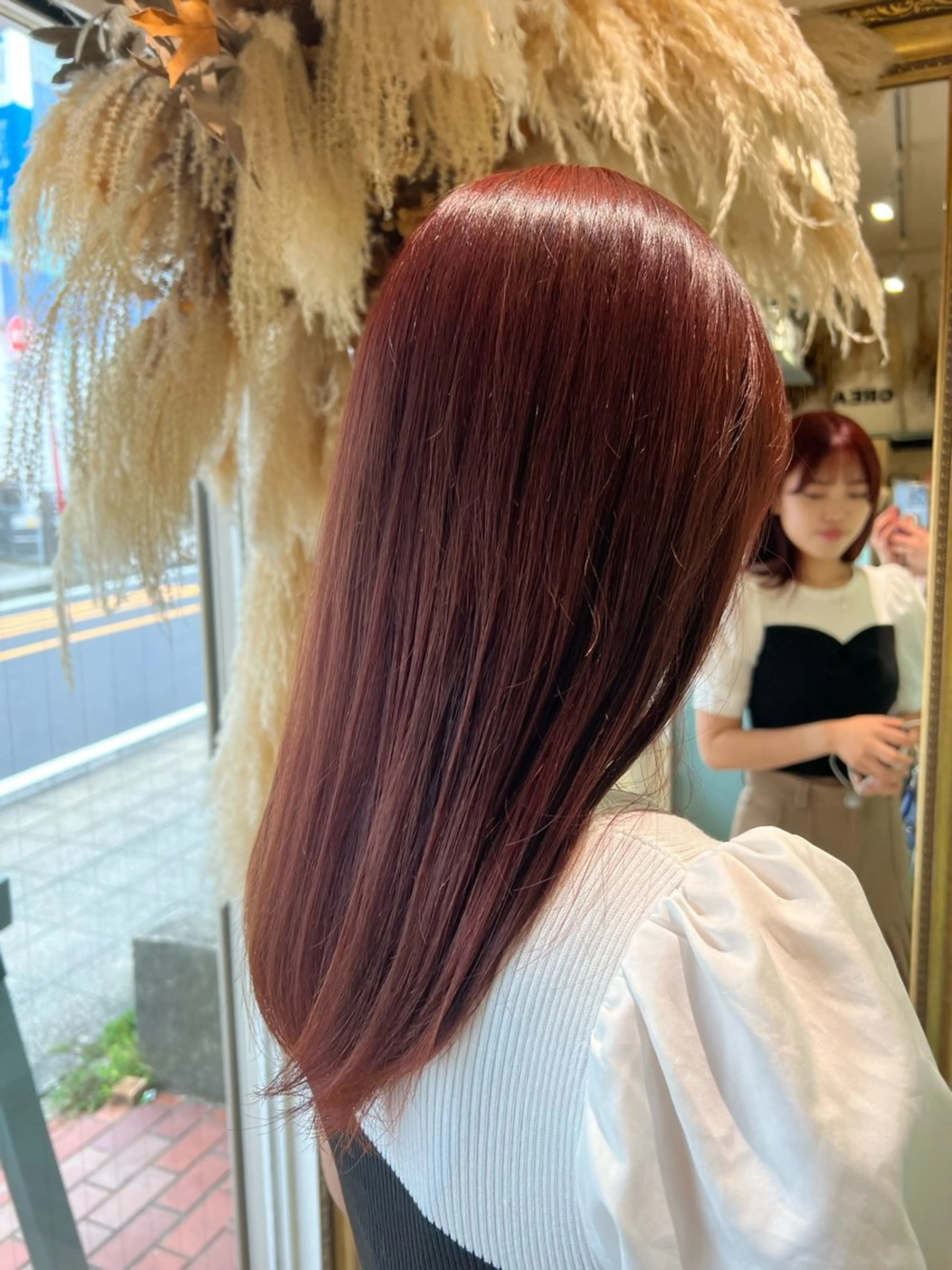 ロング 朝が楽になる艶髪縮毛 ✨中稲明梨のヘアスタイル