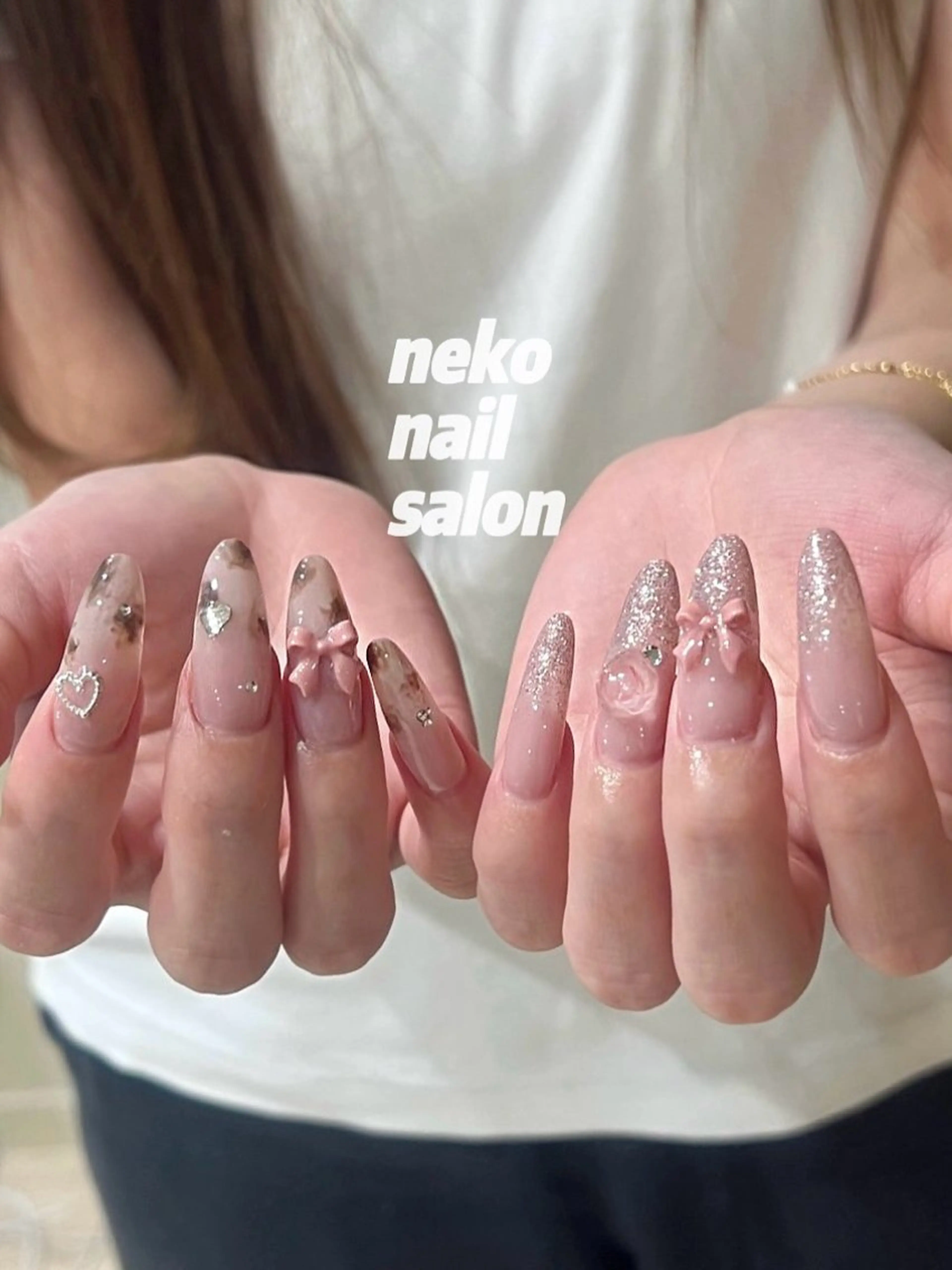 ネイル アニマル柄 ハンドネイル neko nailのネイルデザイン