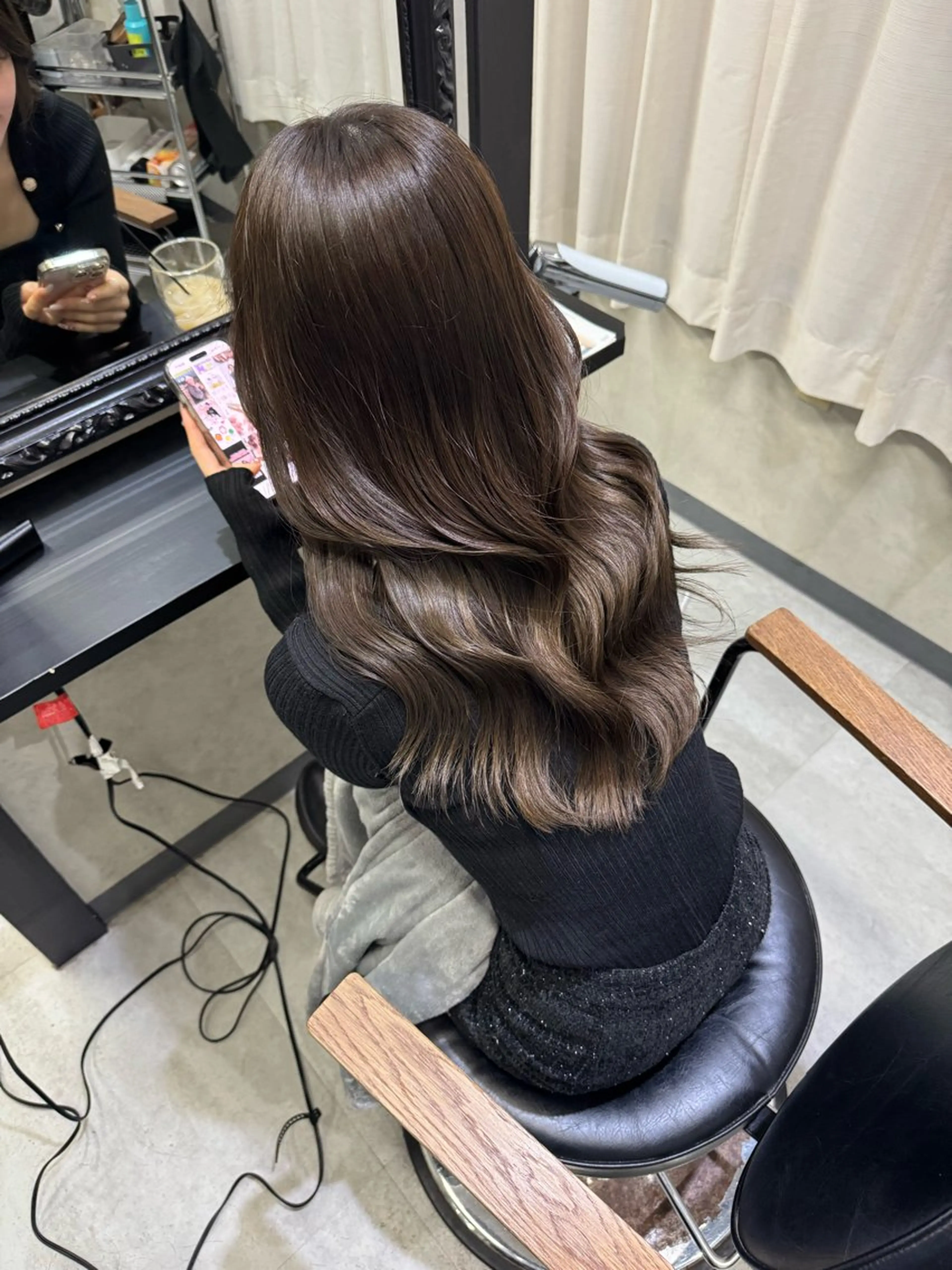 ロング カラー 安田 愛琉のヘアスタイル
