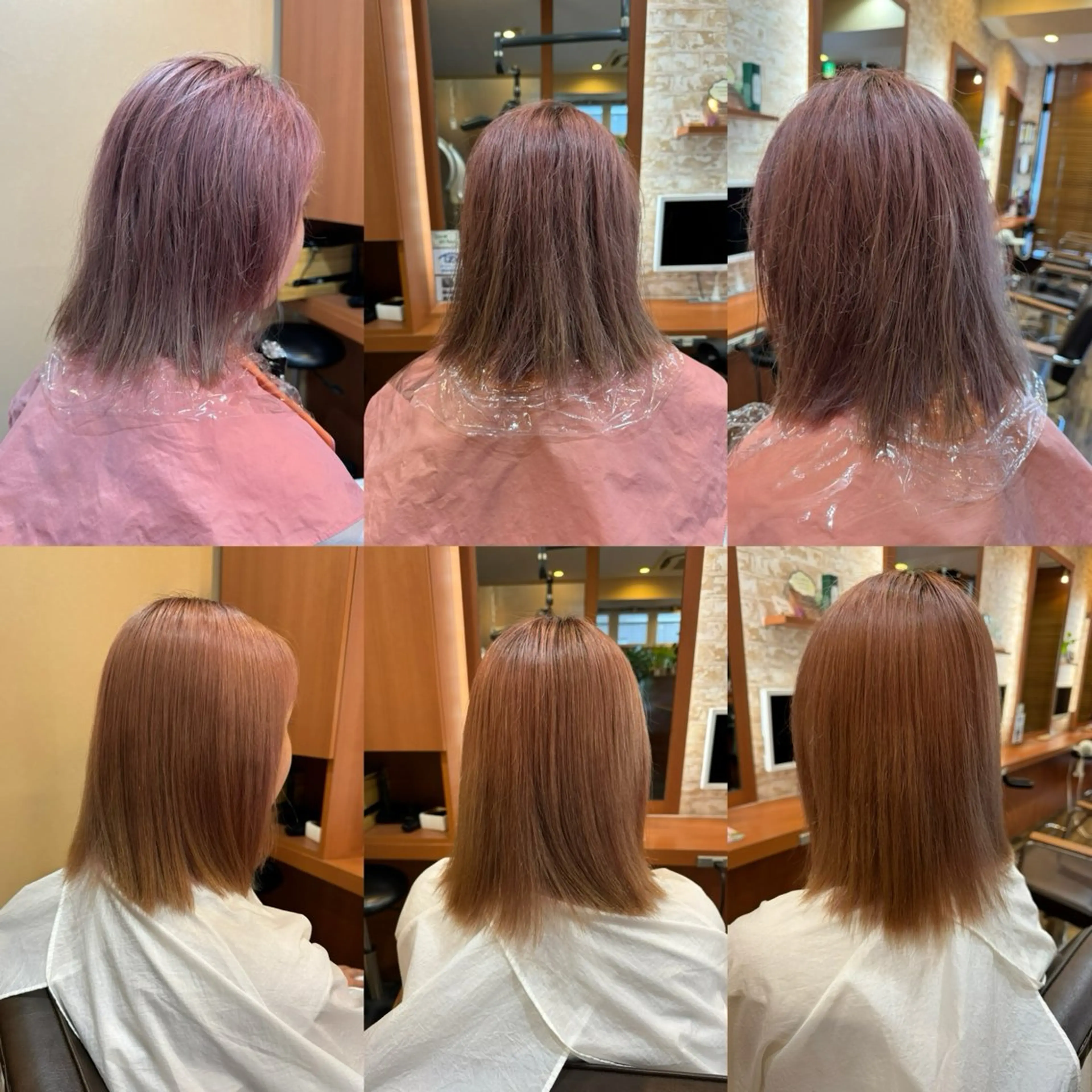 セミロング 縮毛矯正 山口 博司のヘアスタイル