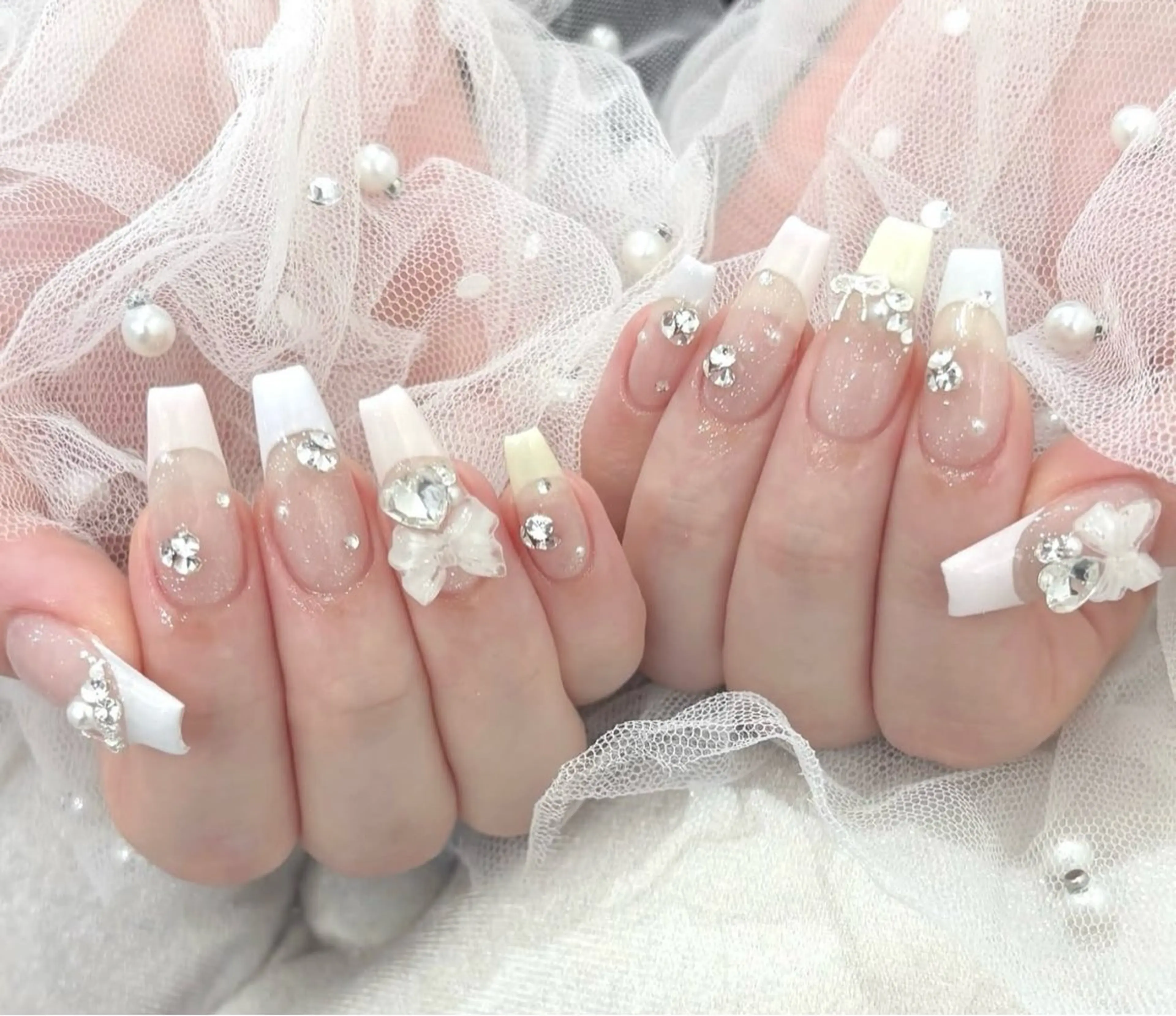 ネイル 長さ出し Mi nailsのネイルデザイン