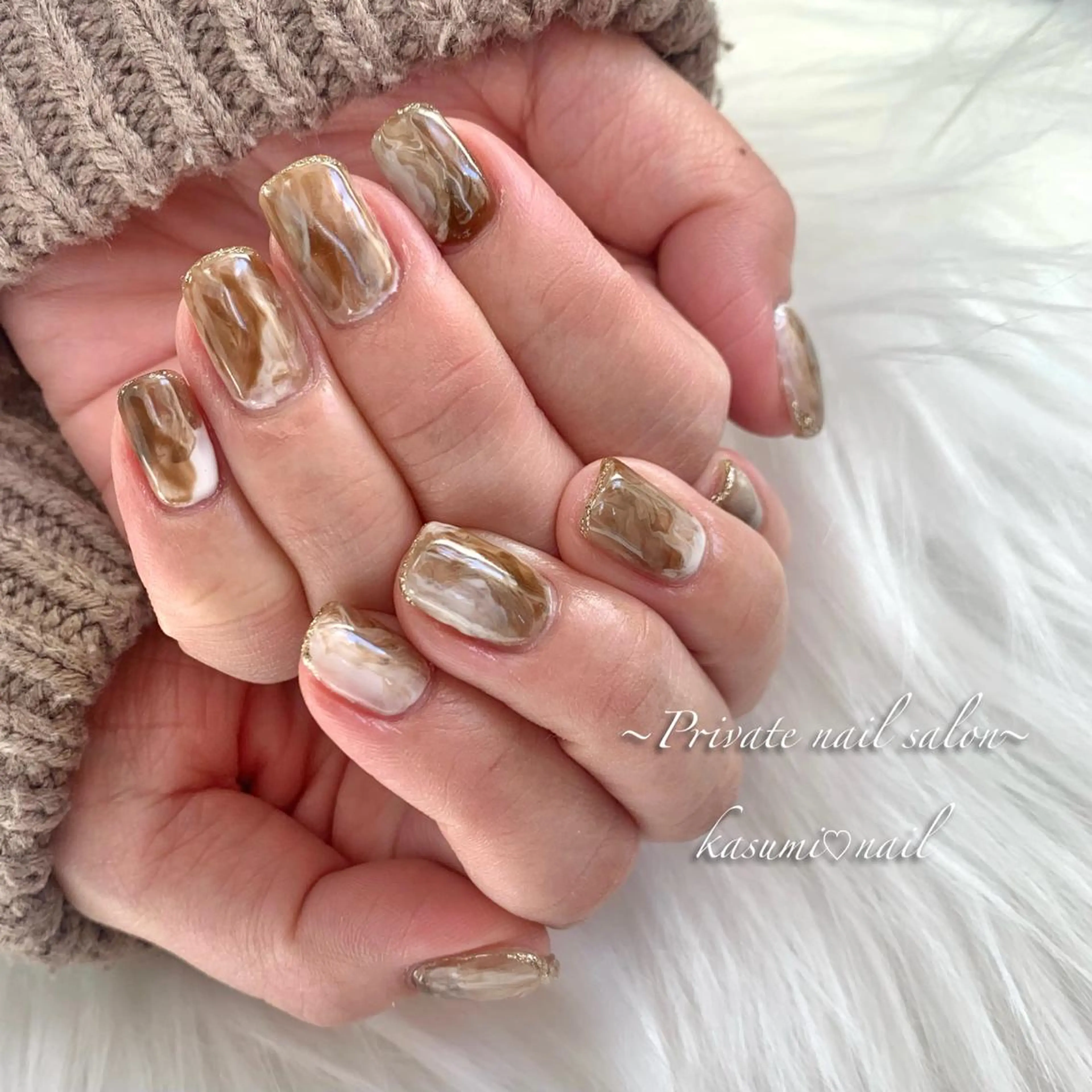 ネイル アートネイル ラメ(グリッター) マグネットネイル ミラーネイル 持ち込み KASUMI♡ Nailのネイルデザイン