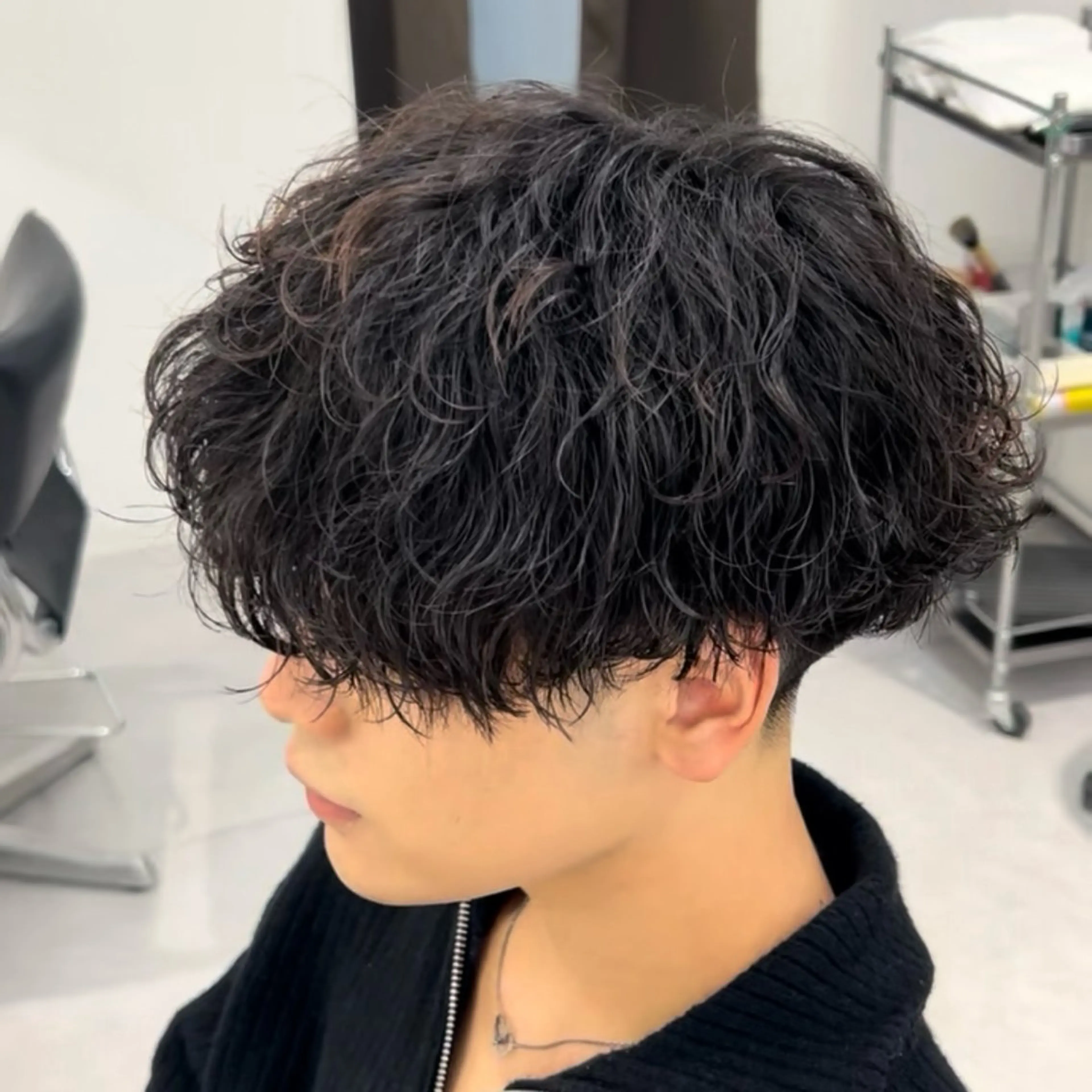 パーマ メンズ メンズパーマ 波巻きパーマ メンズ専門/パーマ 特化/栄/北出瑞貴のヘアスタイル