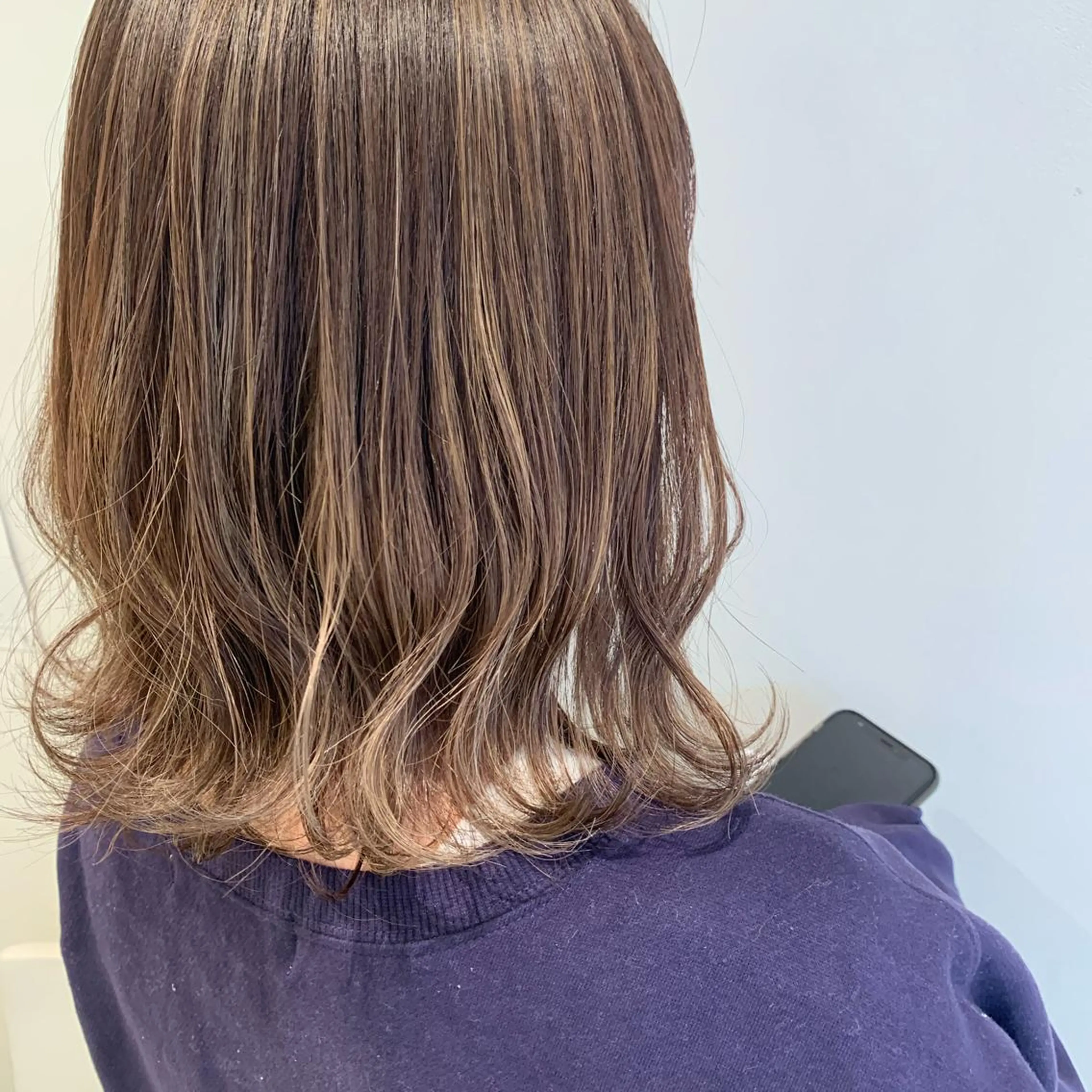 ミディアム 透明感カラー 金村真子のヘアスタイル