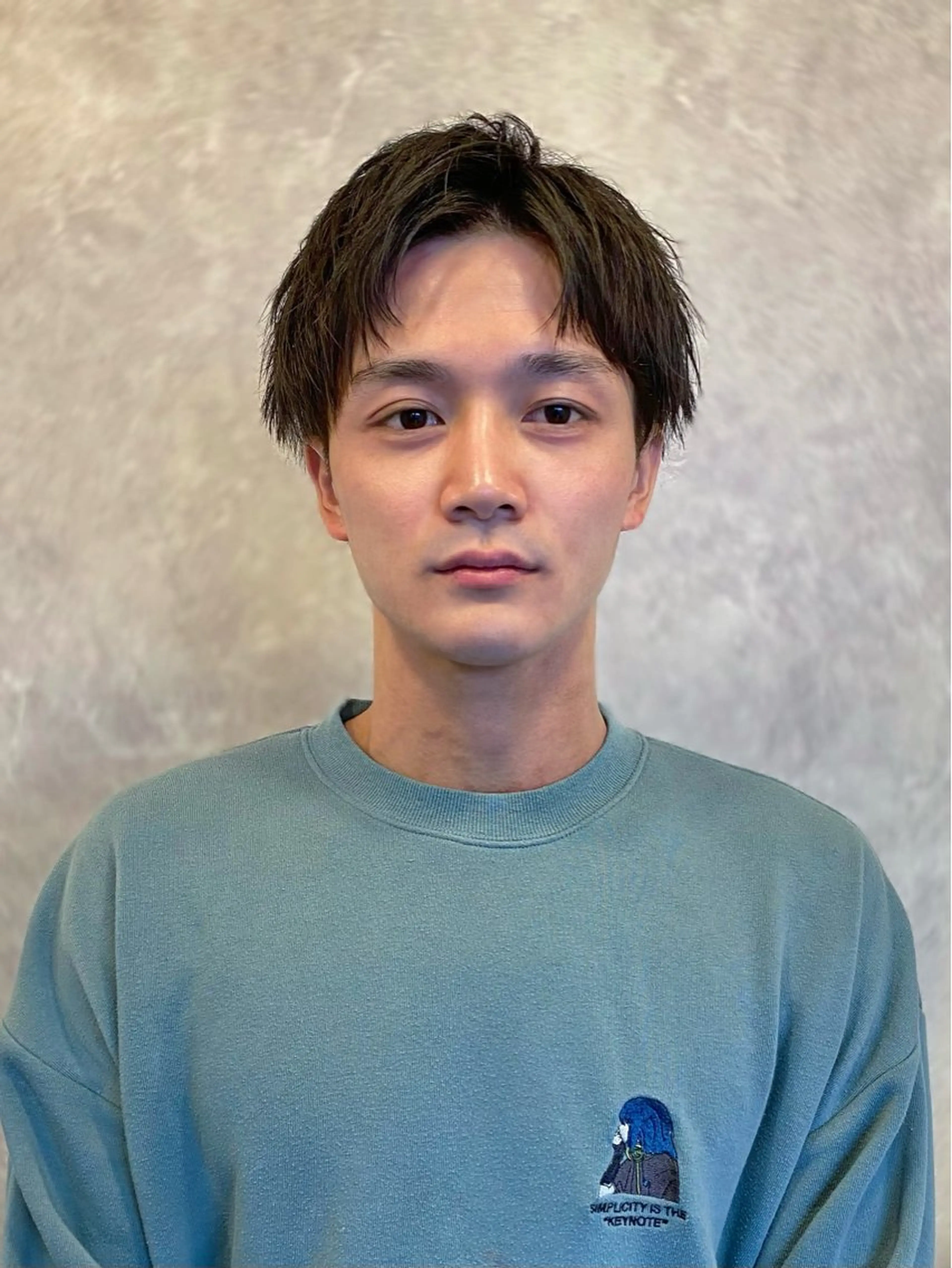 メンズ アップバング カット 安藤幹人 メンズパーマのヘアスタイル