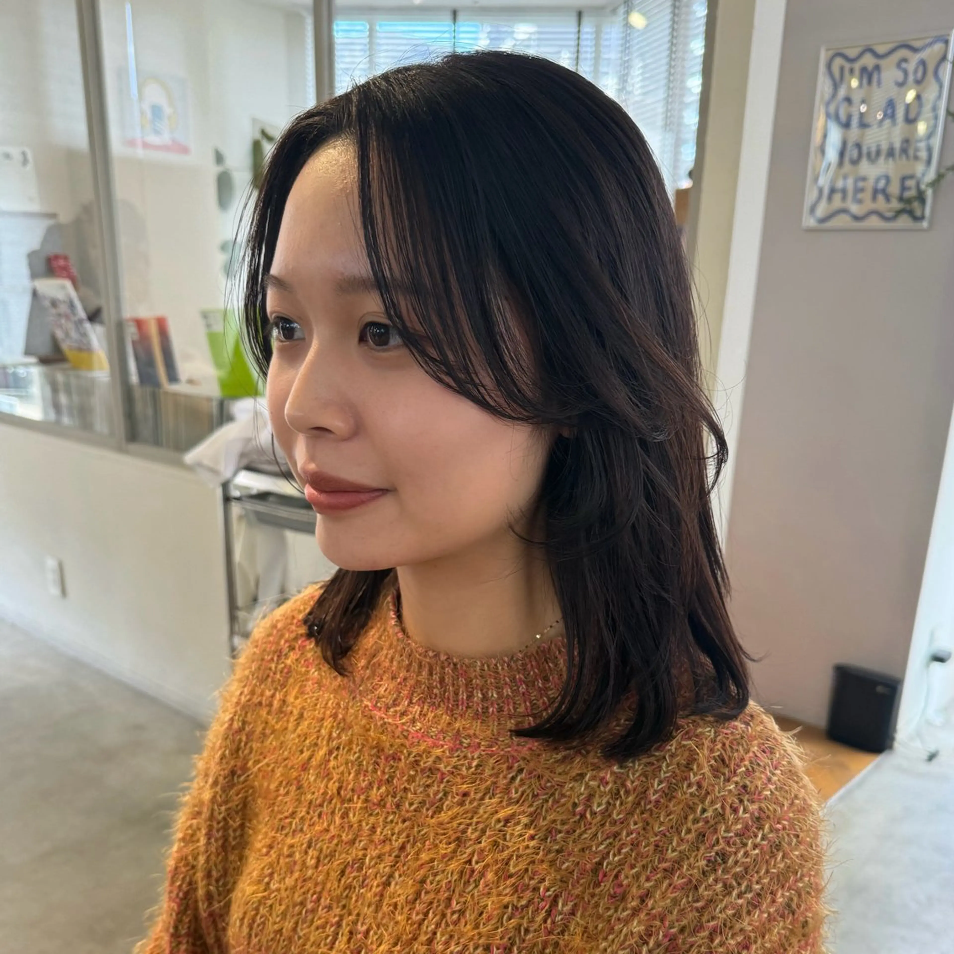 ミディアム 韓国風ヘア レイヤーカット yuzu / bob shortのヘアスタイル