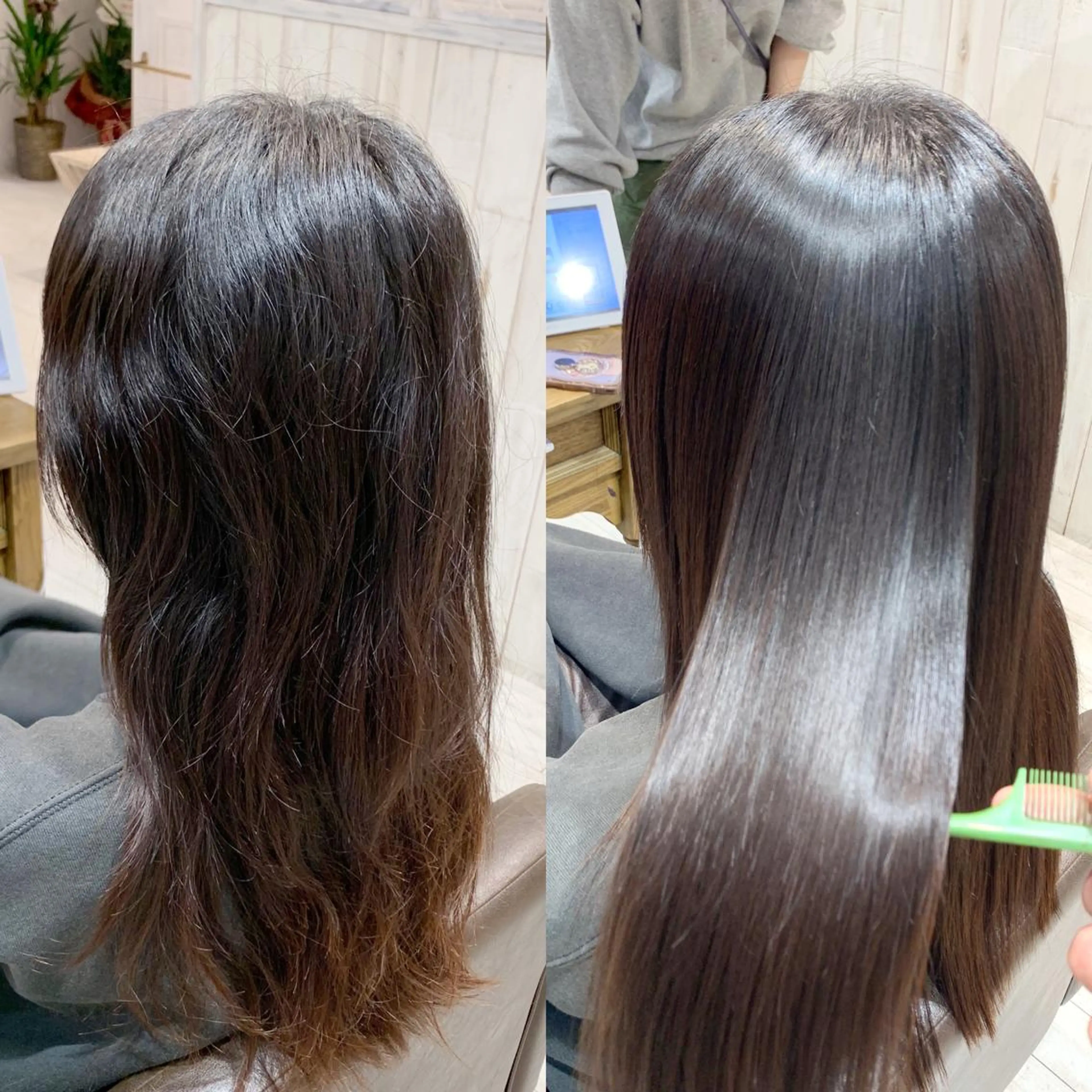 セミロング 縮毛矯正/ショート/ レイヤー/畑中正敏のヘアスタイル