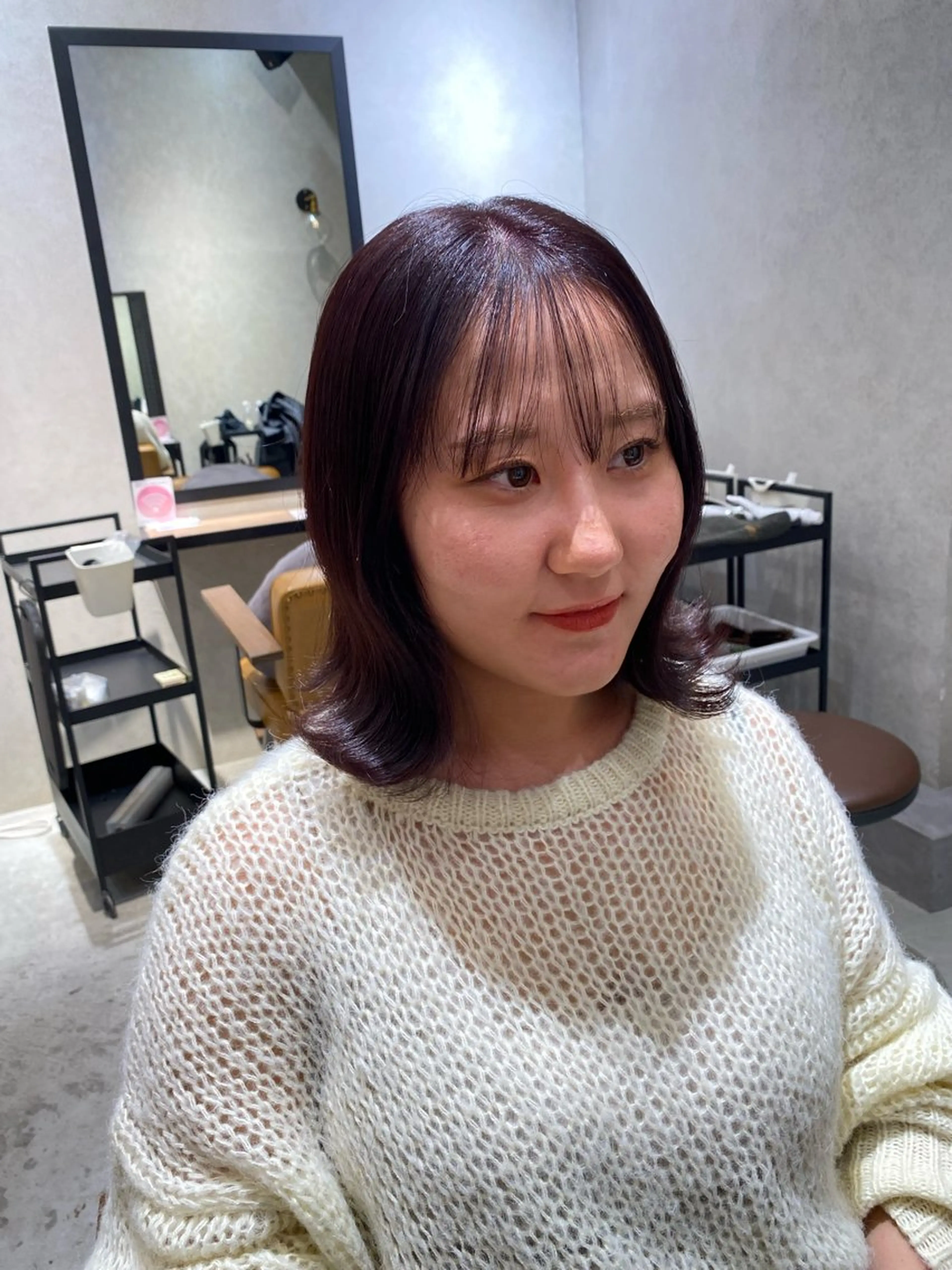 ミディアム Natsuki/韓国 ボブ/レイヤーカットのヘアスタイル