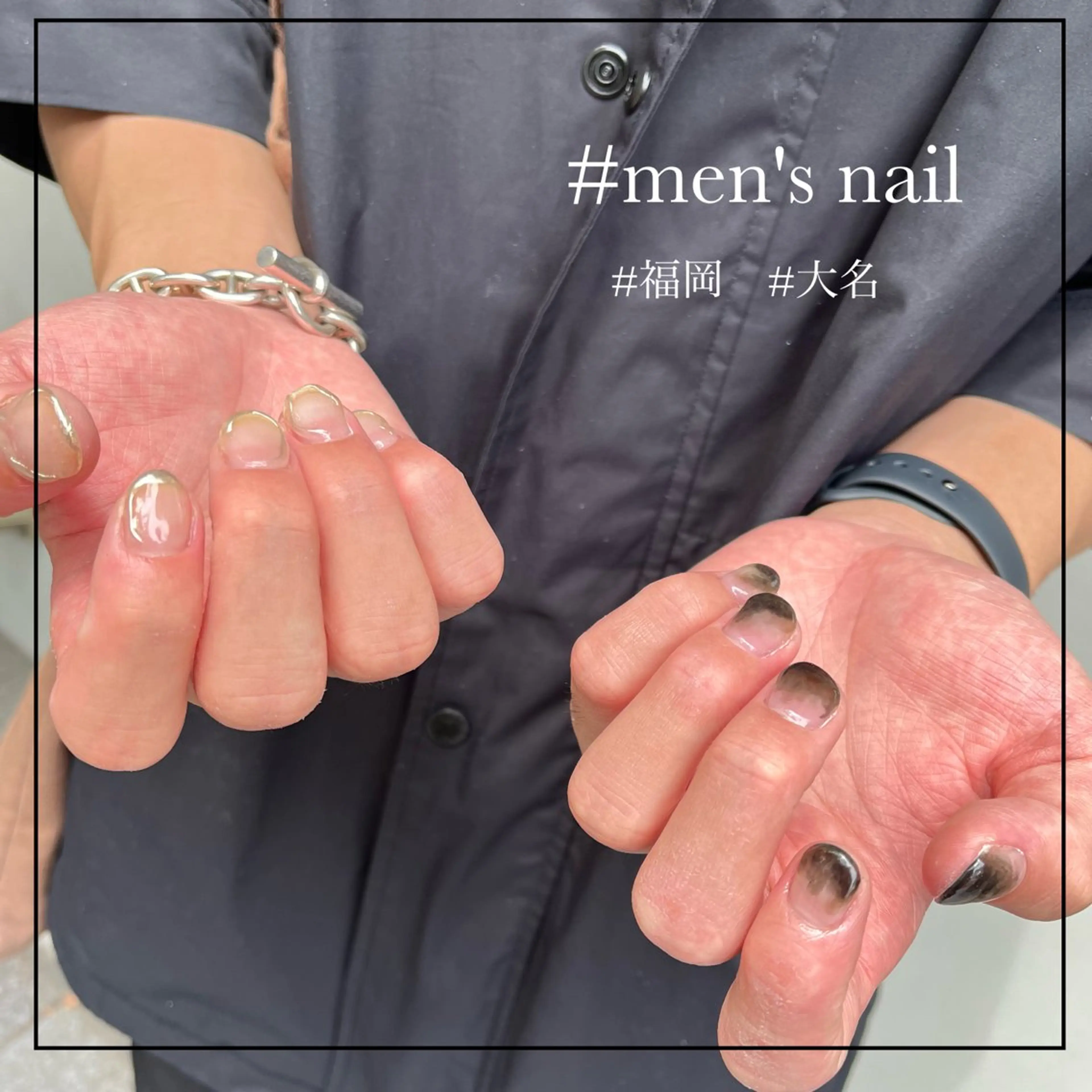 メンズ ネイル kurogi nanakaのネイルデザイン
