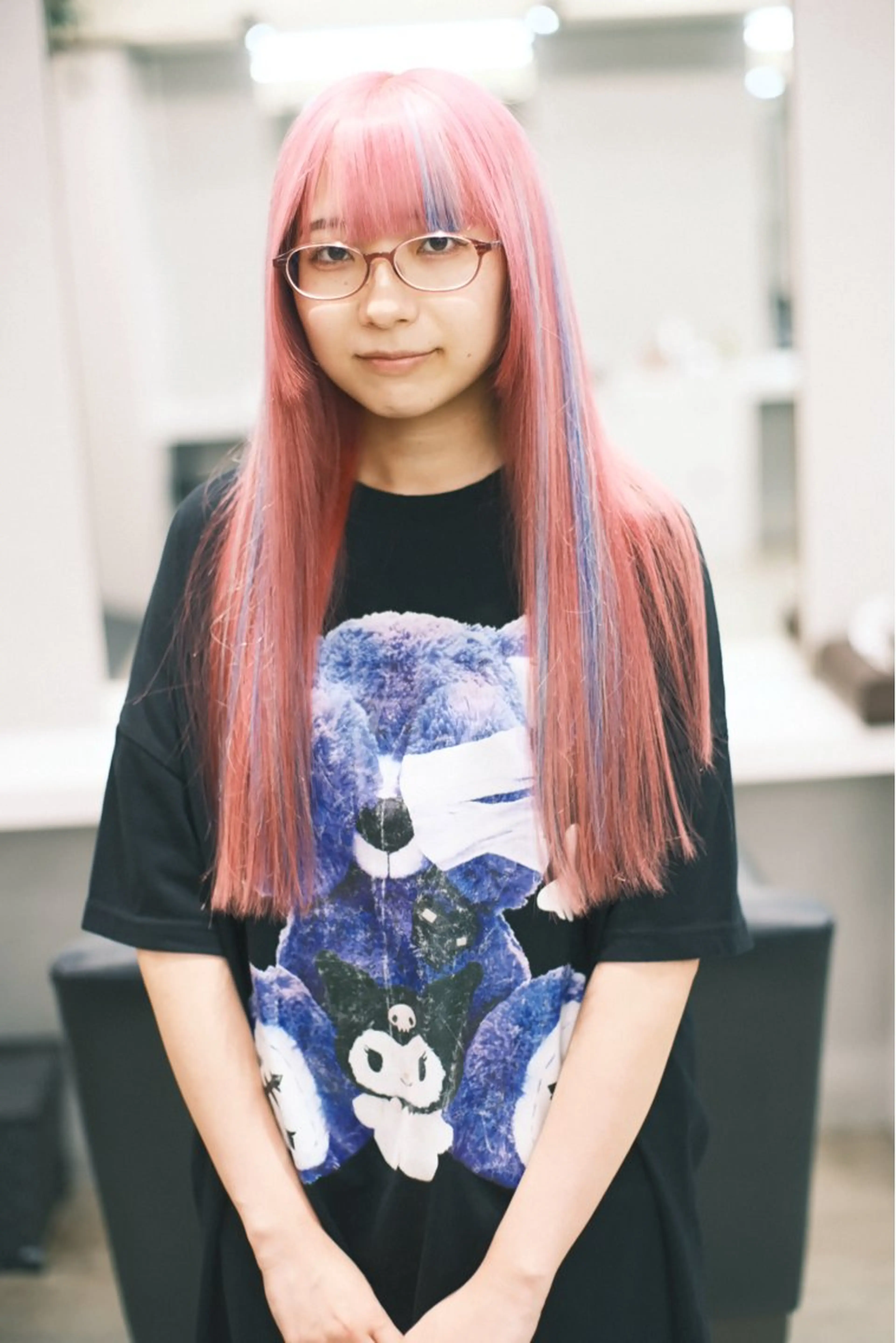 ロング カラー ヘアアレンジ ヘアカラー トリートメント T.a.g中崎町所属・個性爆弾💣 ダブルカラー/ゆかのヘアスタイル