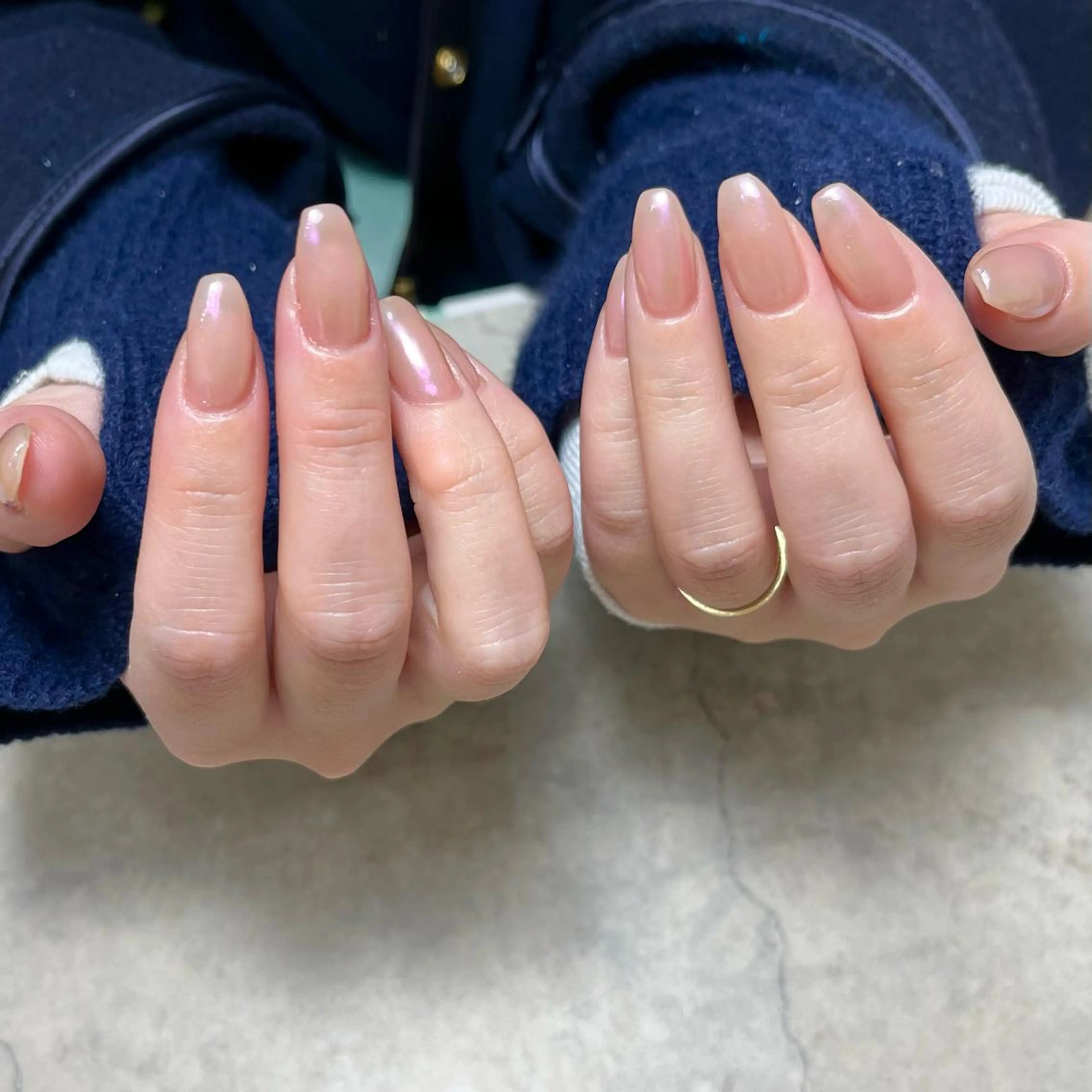 ネイル オーロラネイル ハンドネイル vegh. nail／阿波座のネイルデザイン