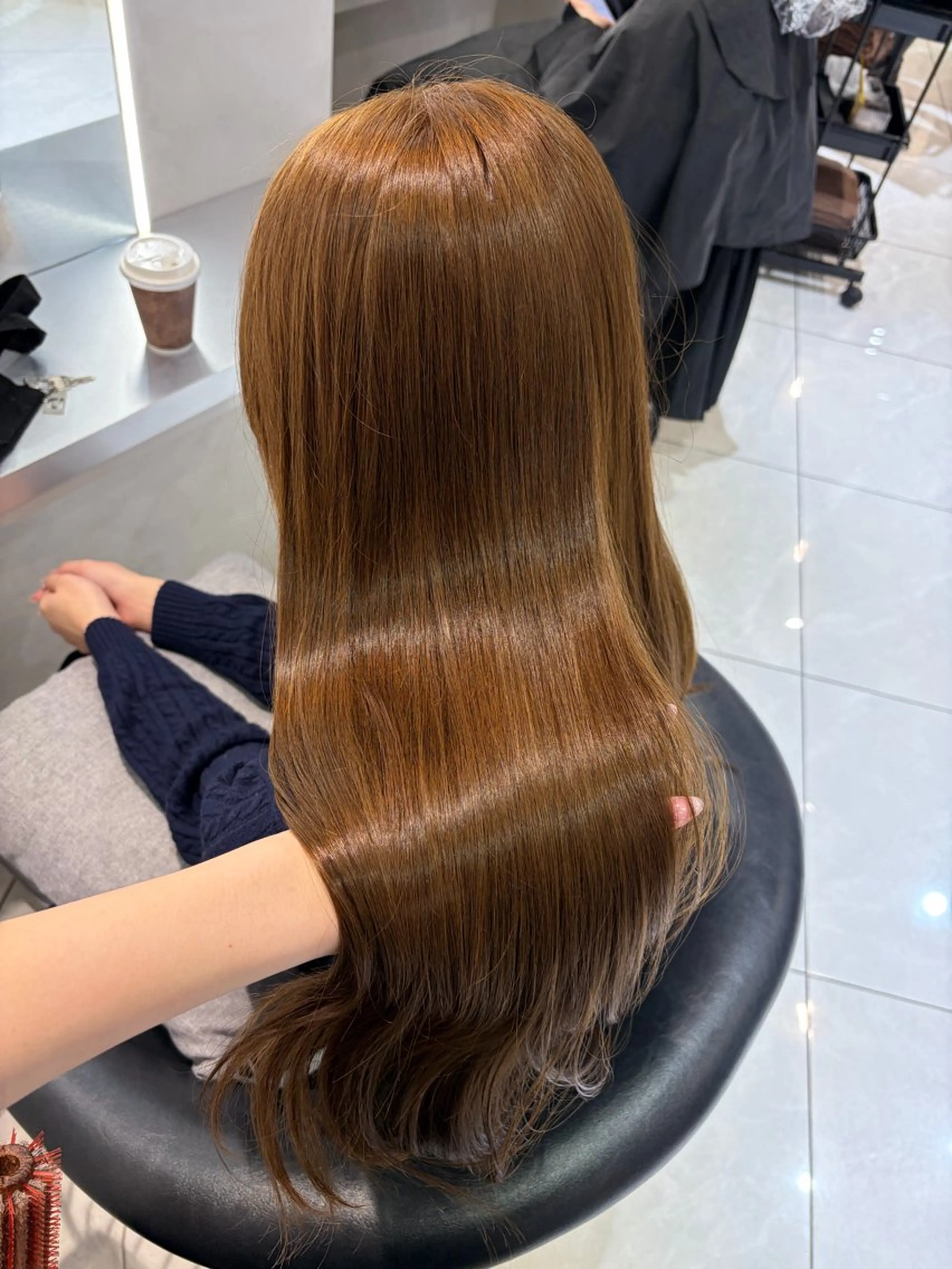 ロング カラー ベージュカラー ヘアカラー トリートメント 韓国レイヤー×モテ髪 /MITSUKI🤍のヘアスタイル