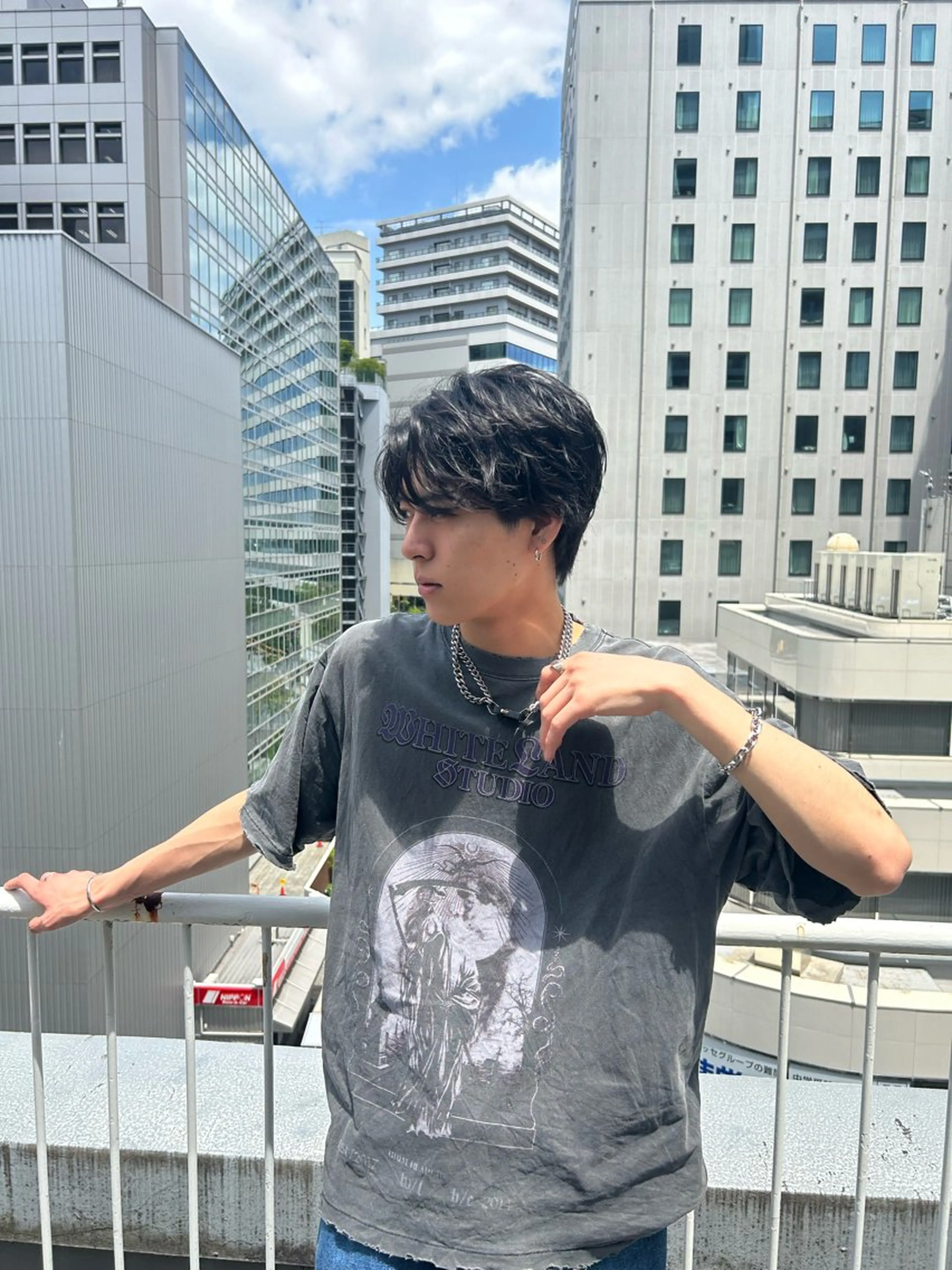 パーマ メンズ 佐藤 嶺のヘアスタイル