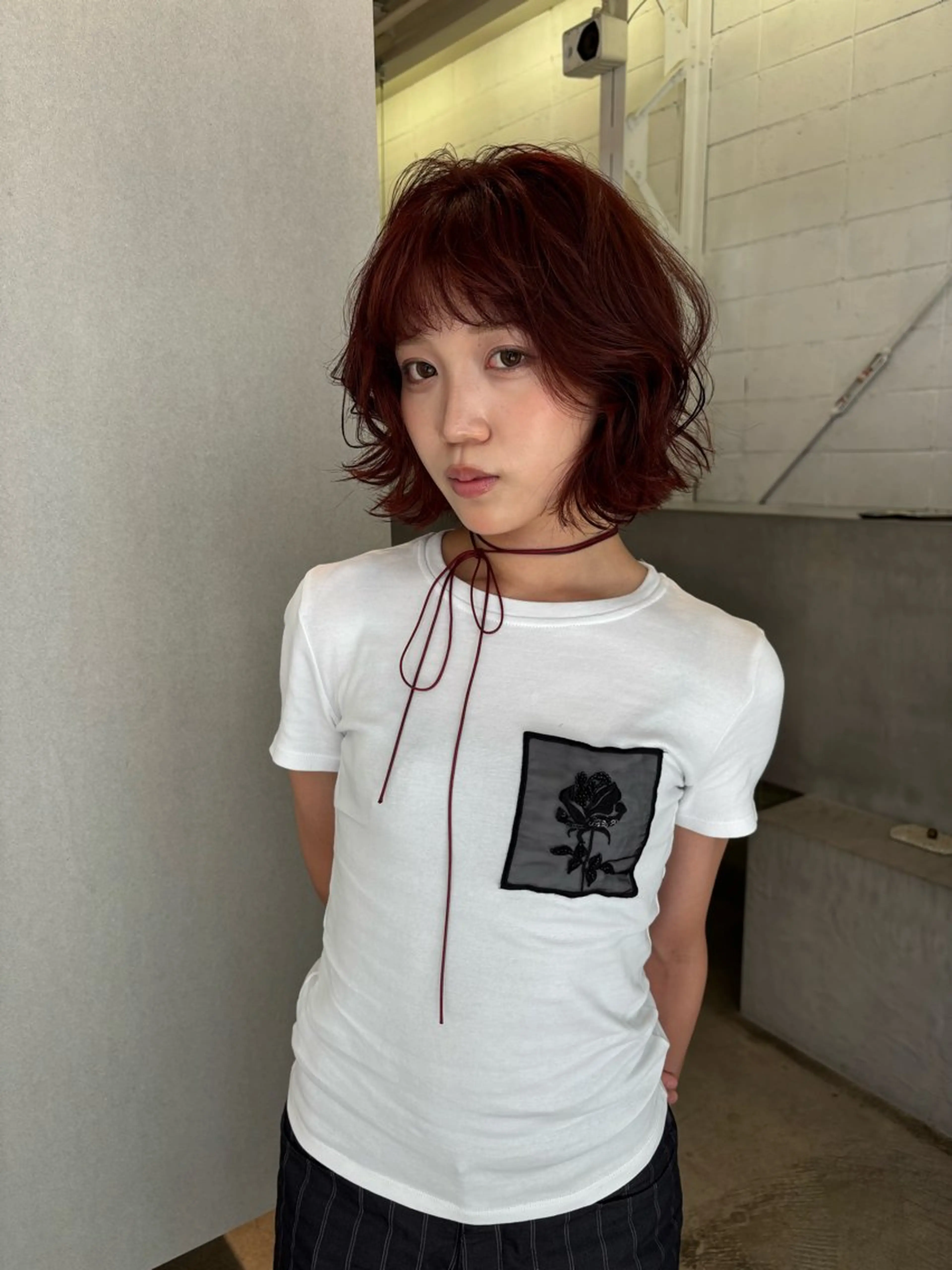 ショート カラー ボブ カット CACHÉ NAKAZAKI所属・CACHÉ ワカナ🎀のヘアスタイル