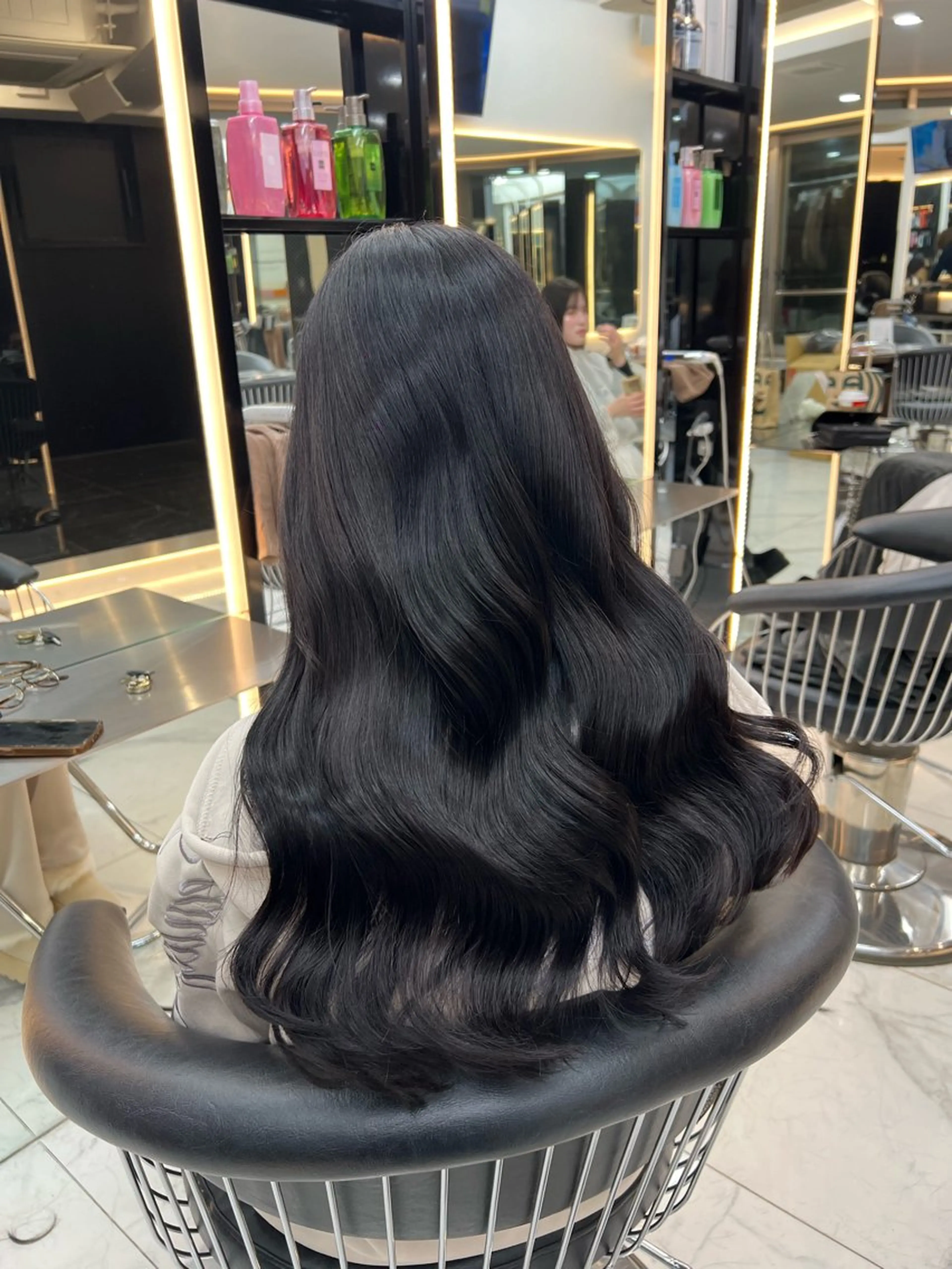 ロング カラー 黒髪 ヘアカラー 【lapis渋谷】 Aoriのヘアスタイル