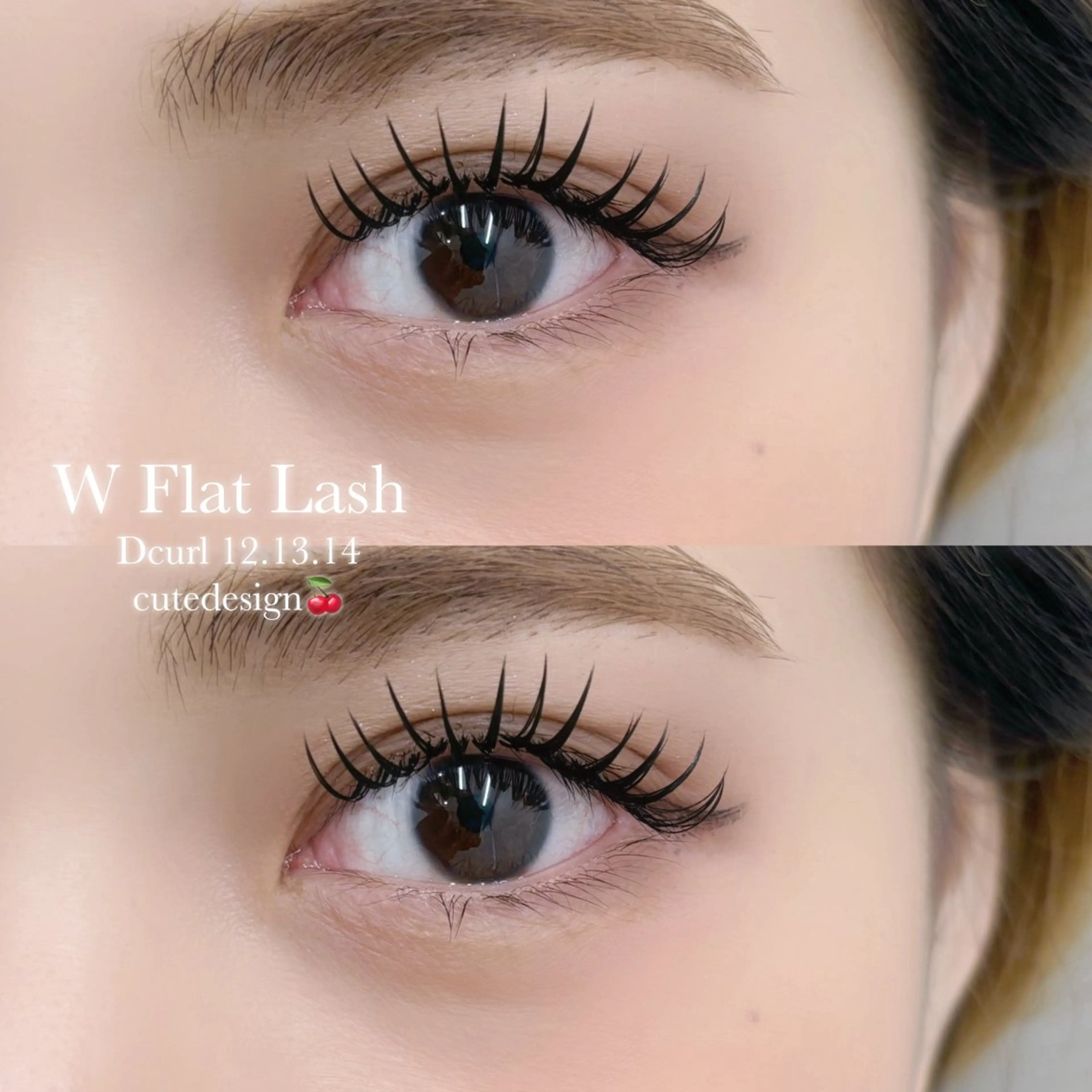 マツエク・マツパ フラットラッシュ hona🎀 池袋のマツエク・マツパデザイン