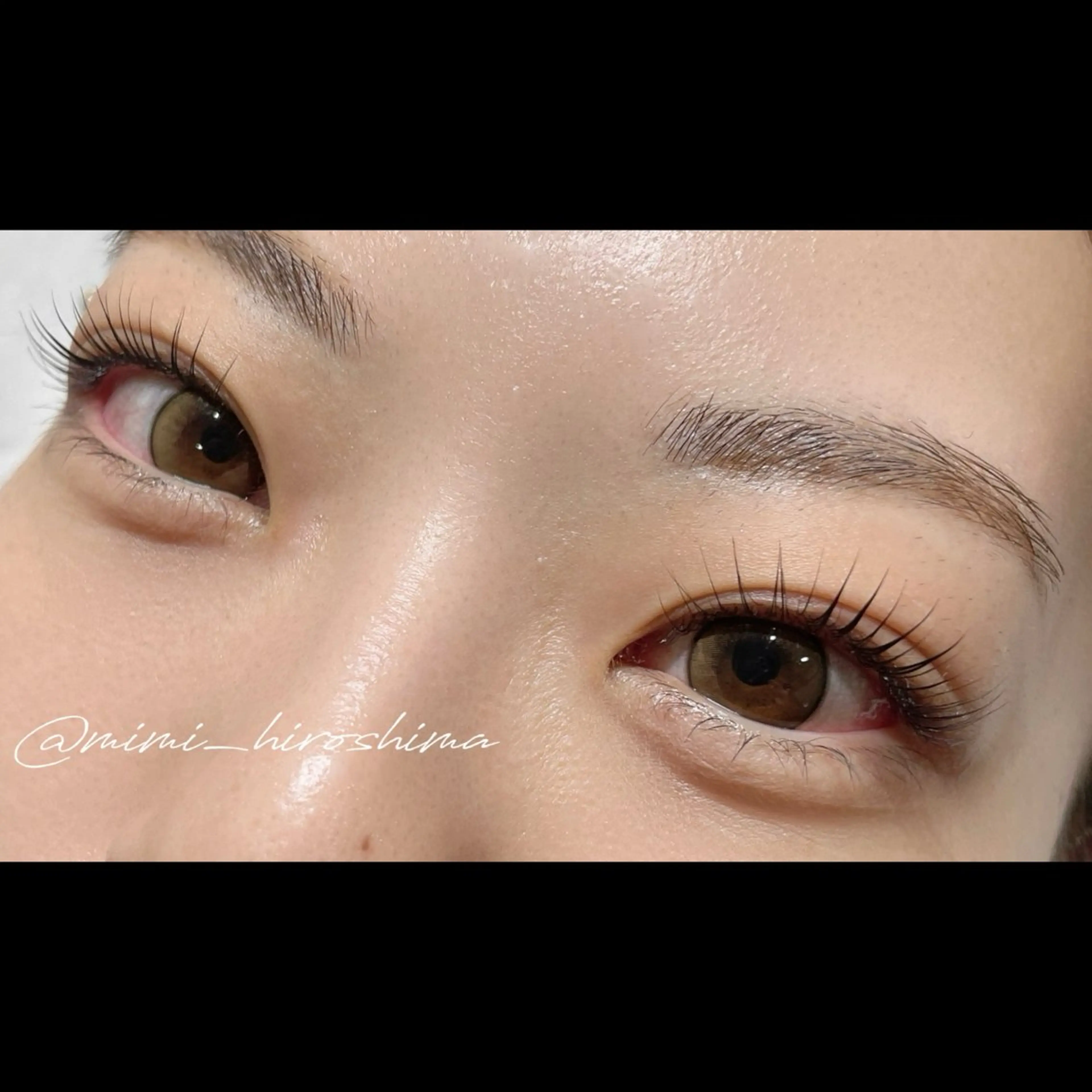 マツエク・マツパ パリジェンヌラッシュリフト まつげパーマ 一重×まつ毛パーマ mimi 広島 安佐南区まつ毛・脱毛のマツエク・マツパデザイン