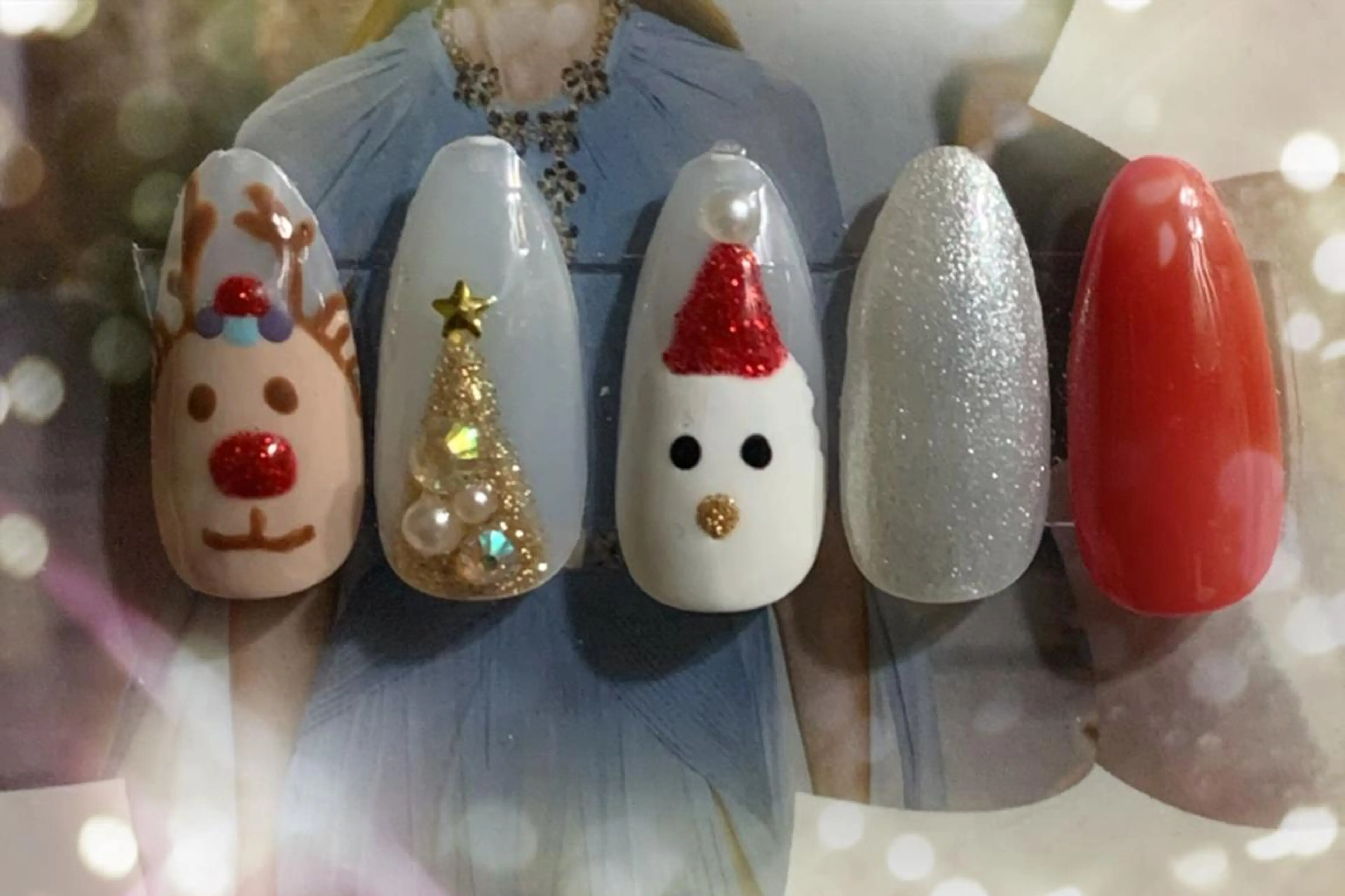 ネイル 冬ネイル クリスマス 林 ✨syousyouのネイルデザイン