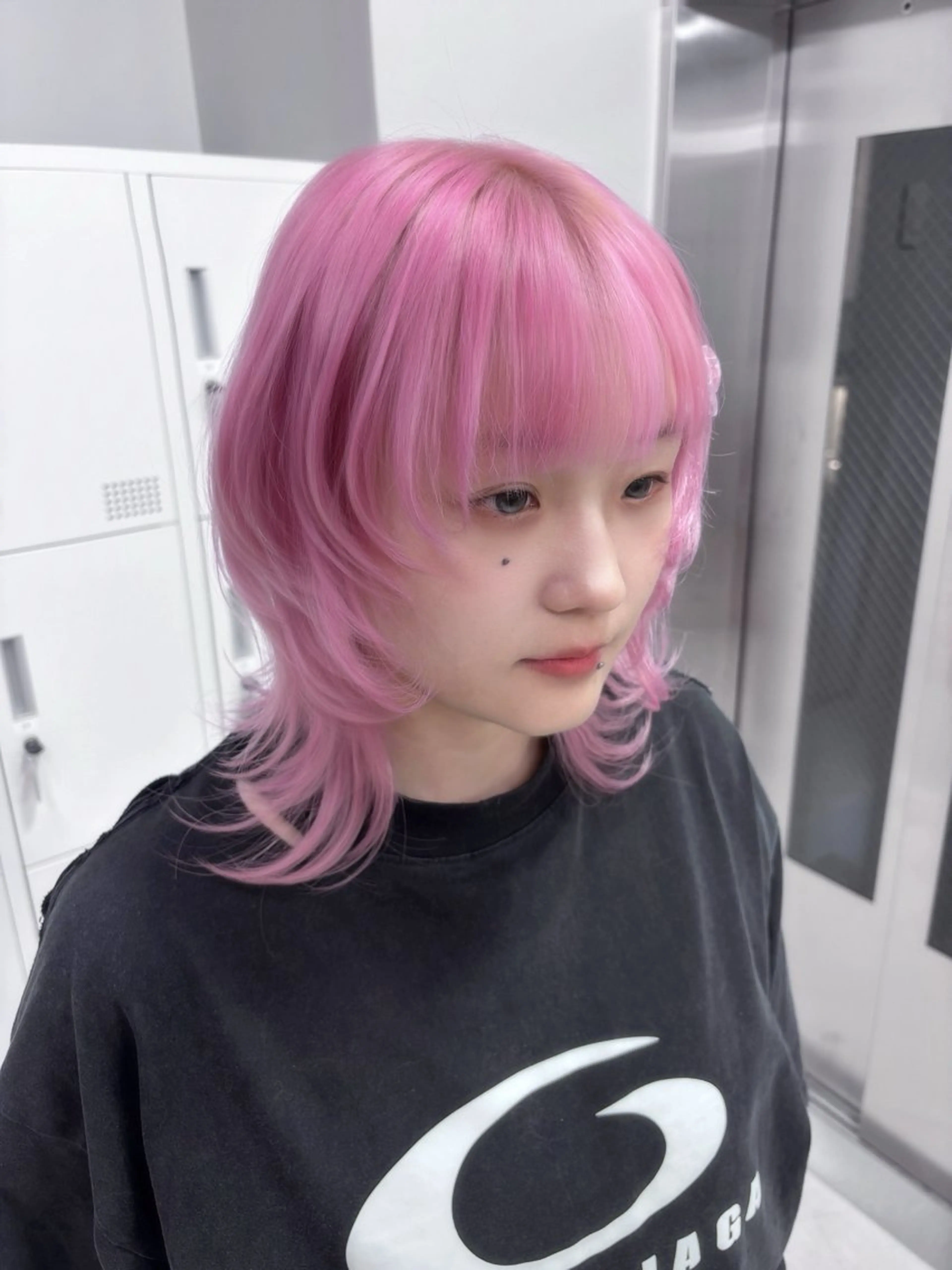 カラー 透明感カラー デザインカラー ピンクカラー ホワイトピンク ヘアカラー 艶カラー💞 amiのヘアスタイル