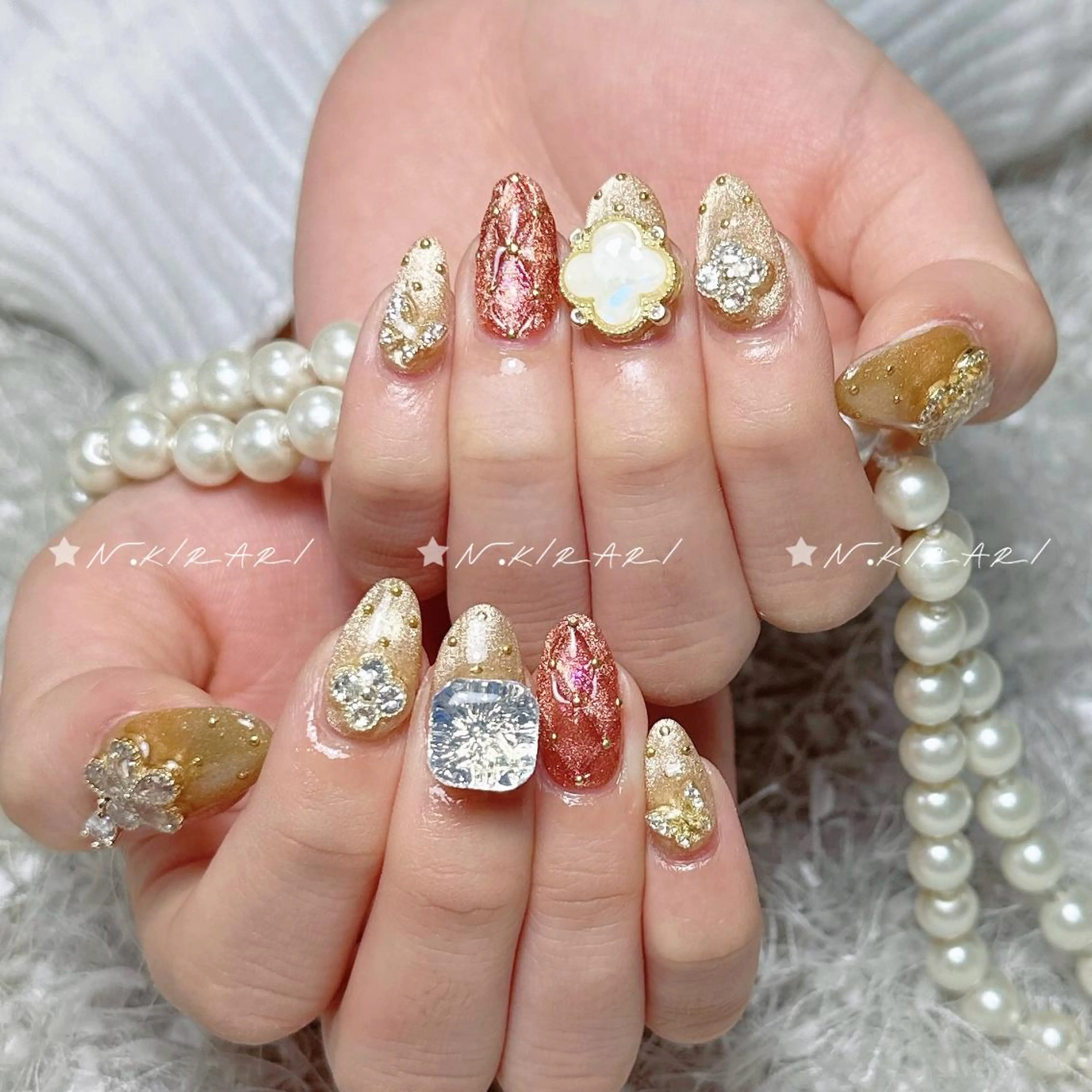 ネイル 🎀 ユズ 🎀のネイルデザイン