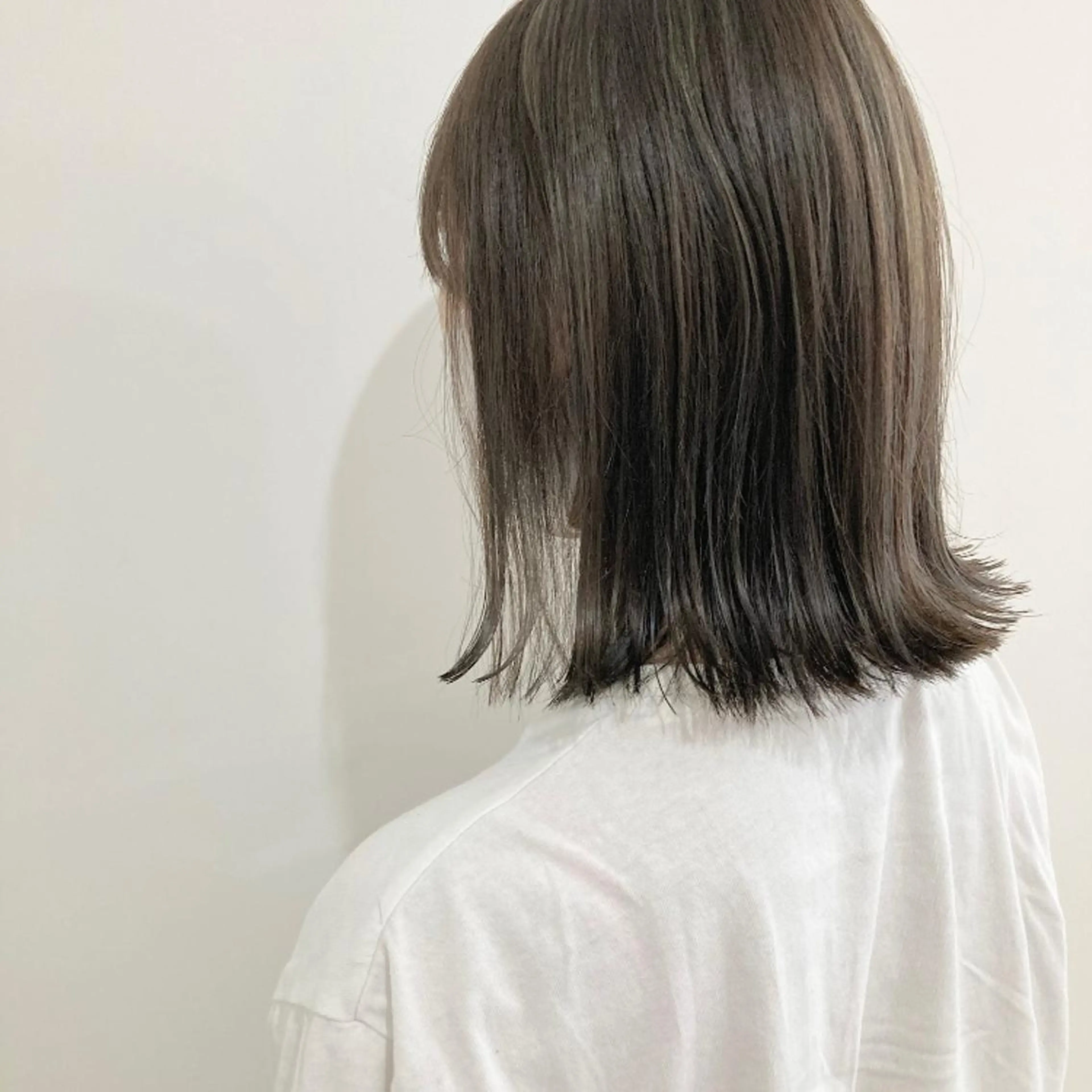 ミディアム カラー グレージュ ハイライトカラー ハイライト お洒落パーマ/ 艶カラー/michiのヘアスタイル