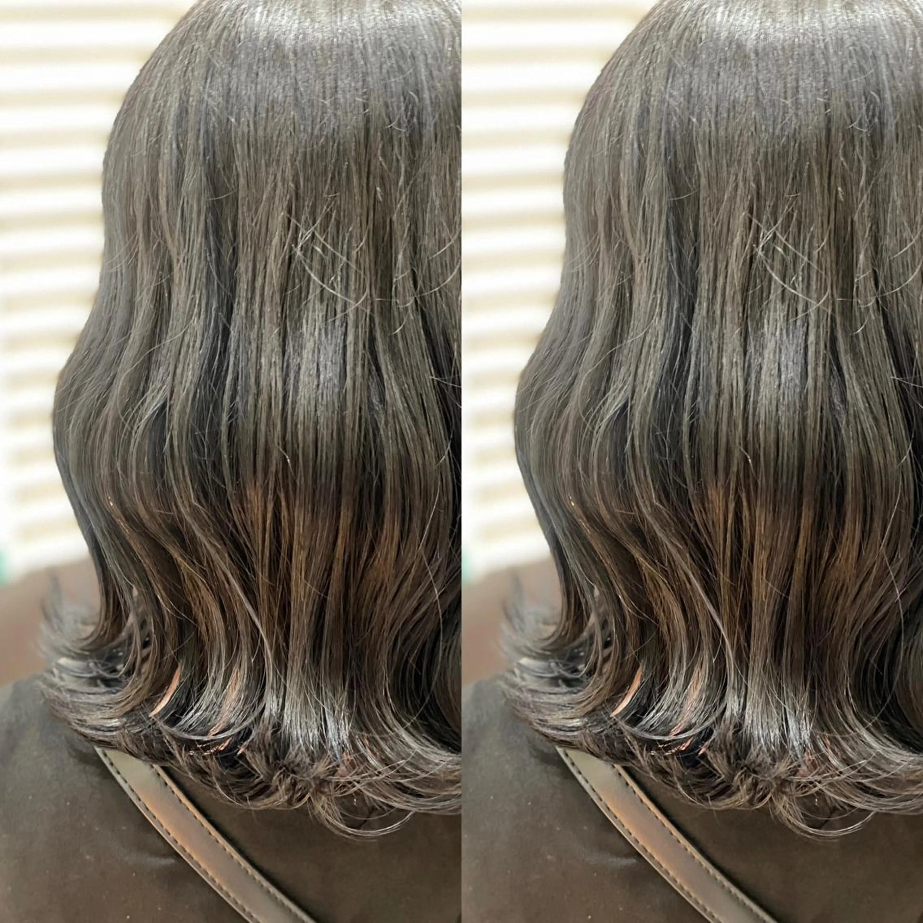 セミロング カラー グレージュ Snaly カラー特化ページのヘアスタイル