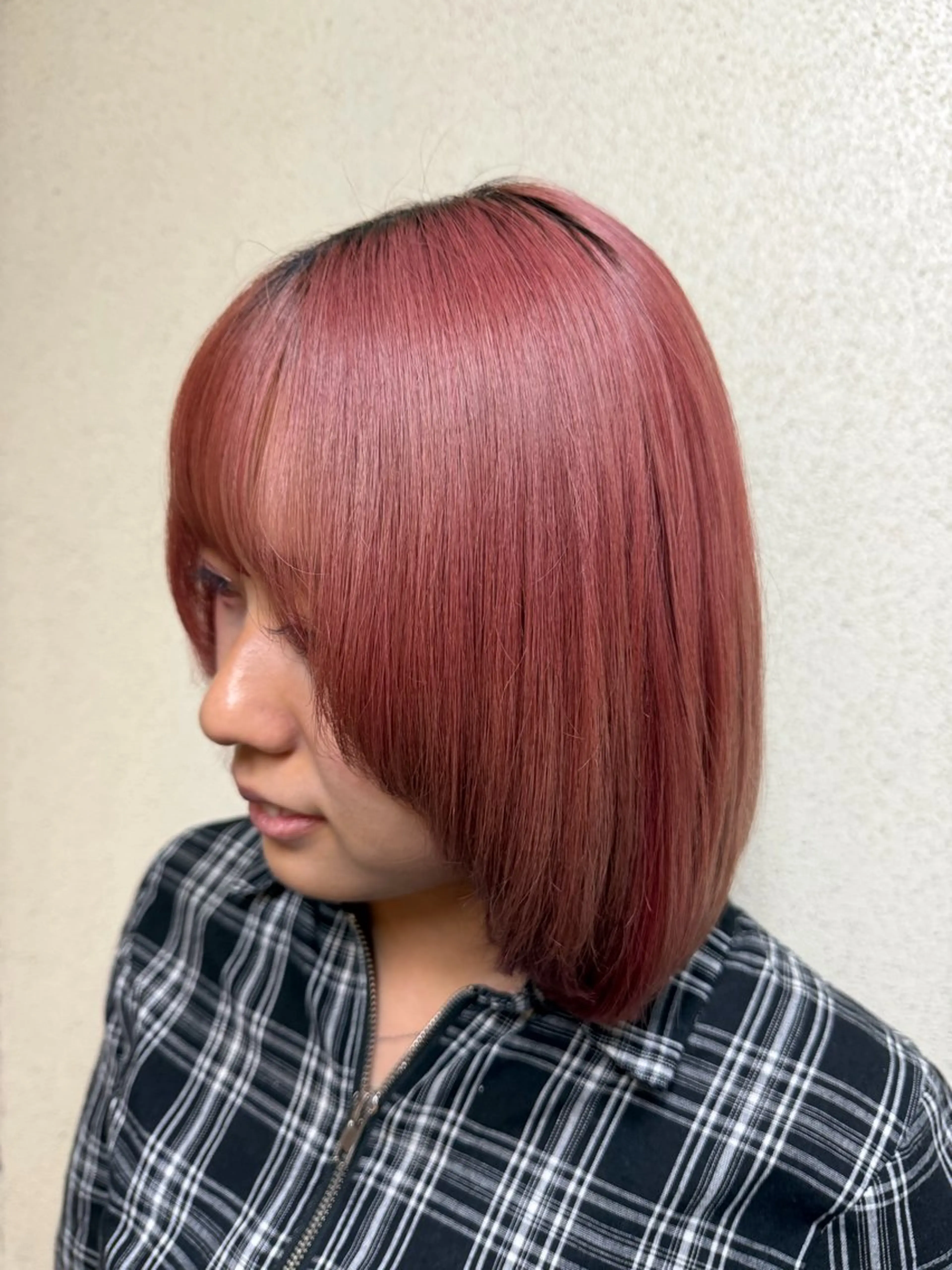 ミディアム ツヤ重視 ワンカラー🫧Mioのヘアスタイル