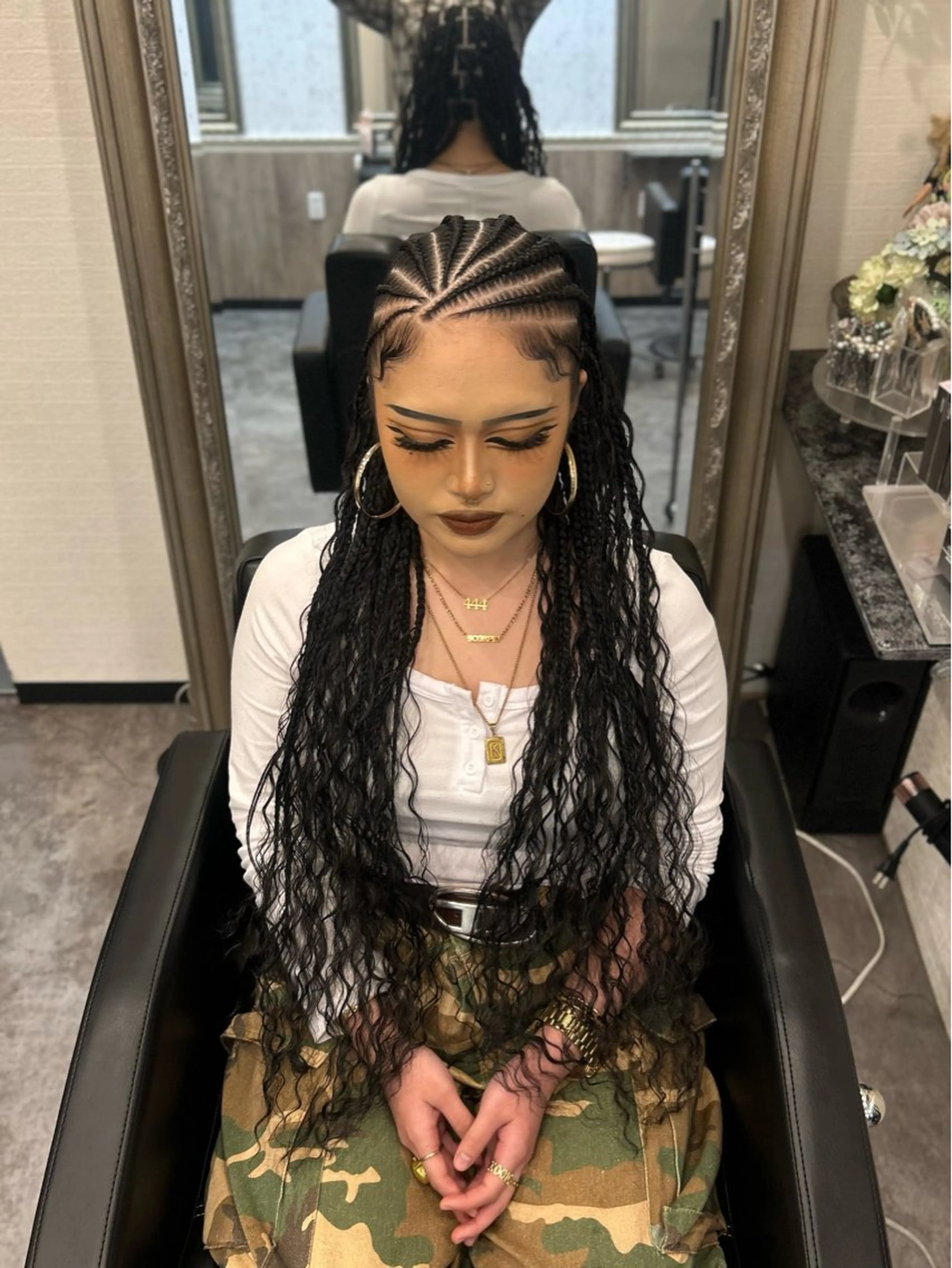 ロング エクステ ヘアセット ☆*:.｡ みさ🐆🌿･:*のヘアスタイル