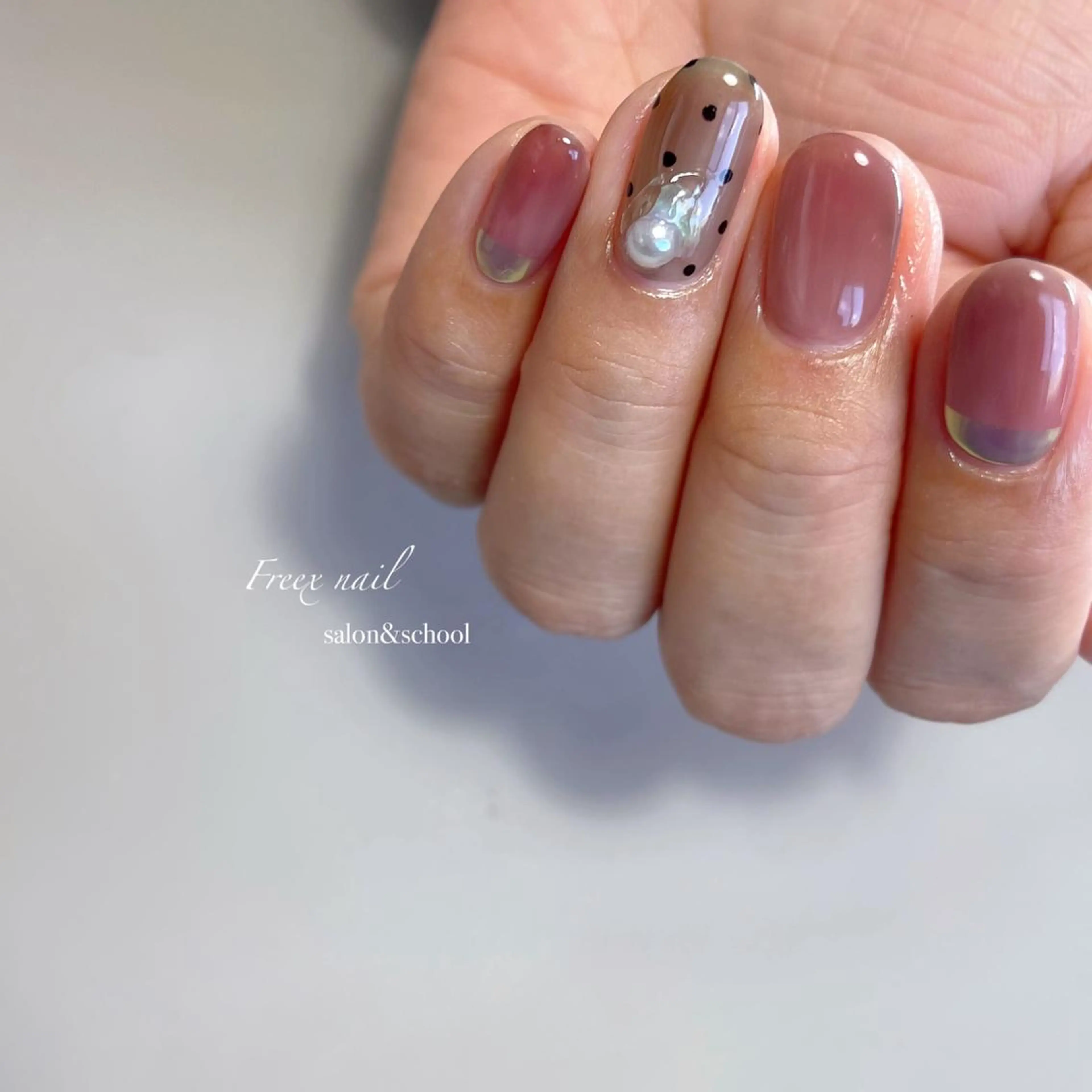 ネイル ハンドネイル ハンドケア freex nail /ニュアンス/個性派のネイルデザイン