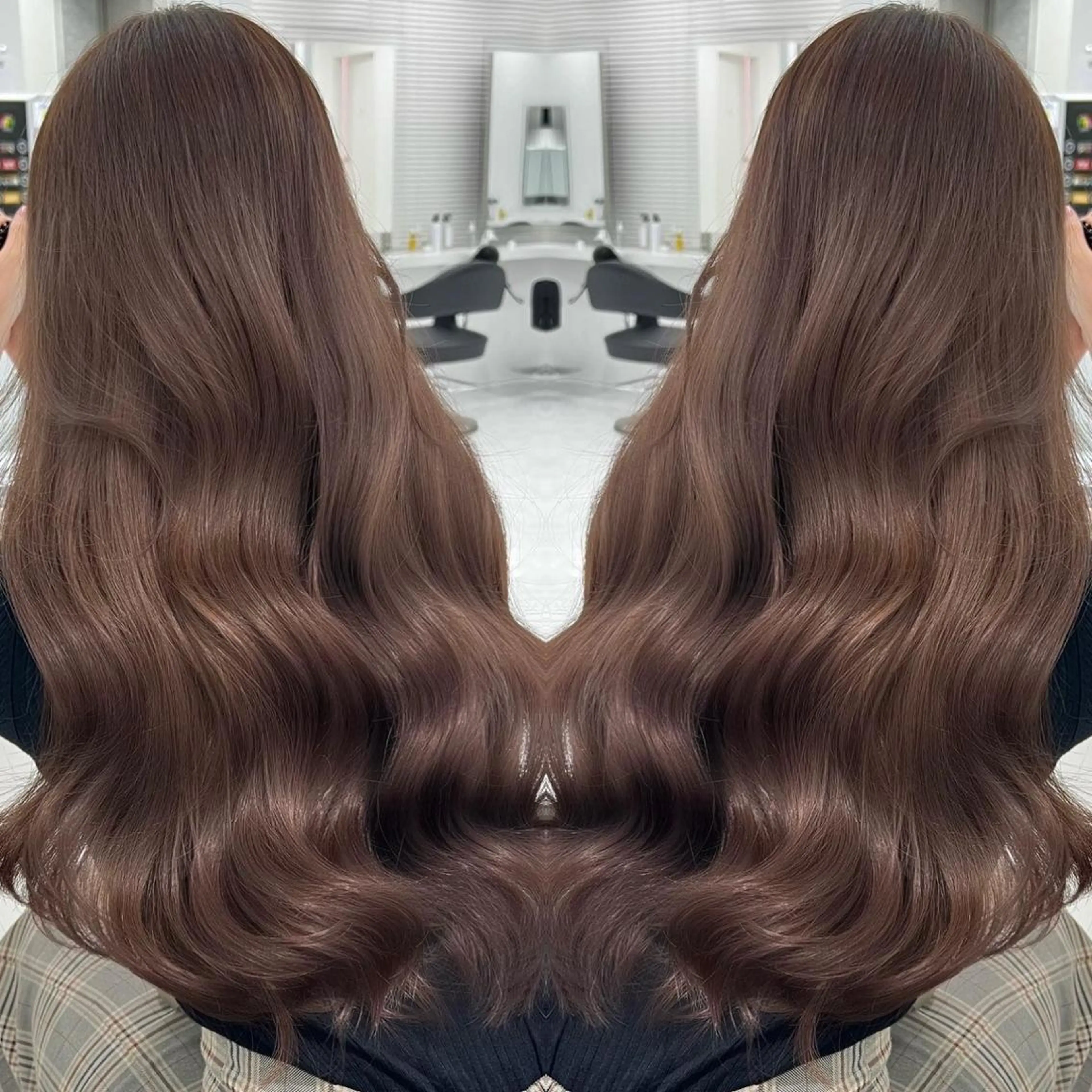 ロング カット ヘアカラー トリートメント まつパ/ケア ブリーチ/sEnAのヘアスタイル