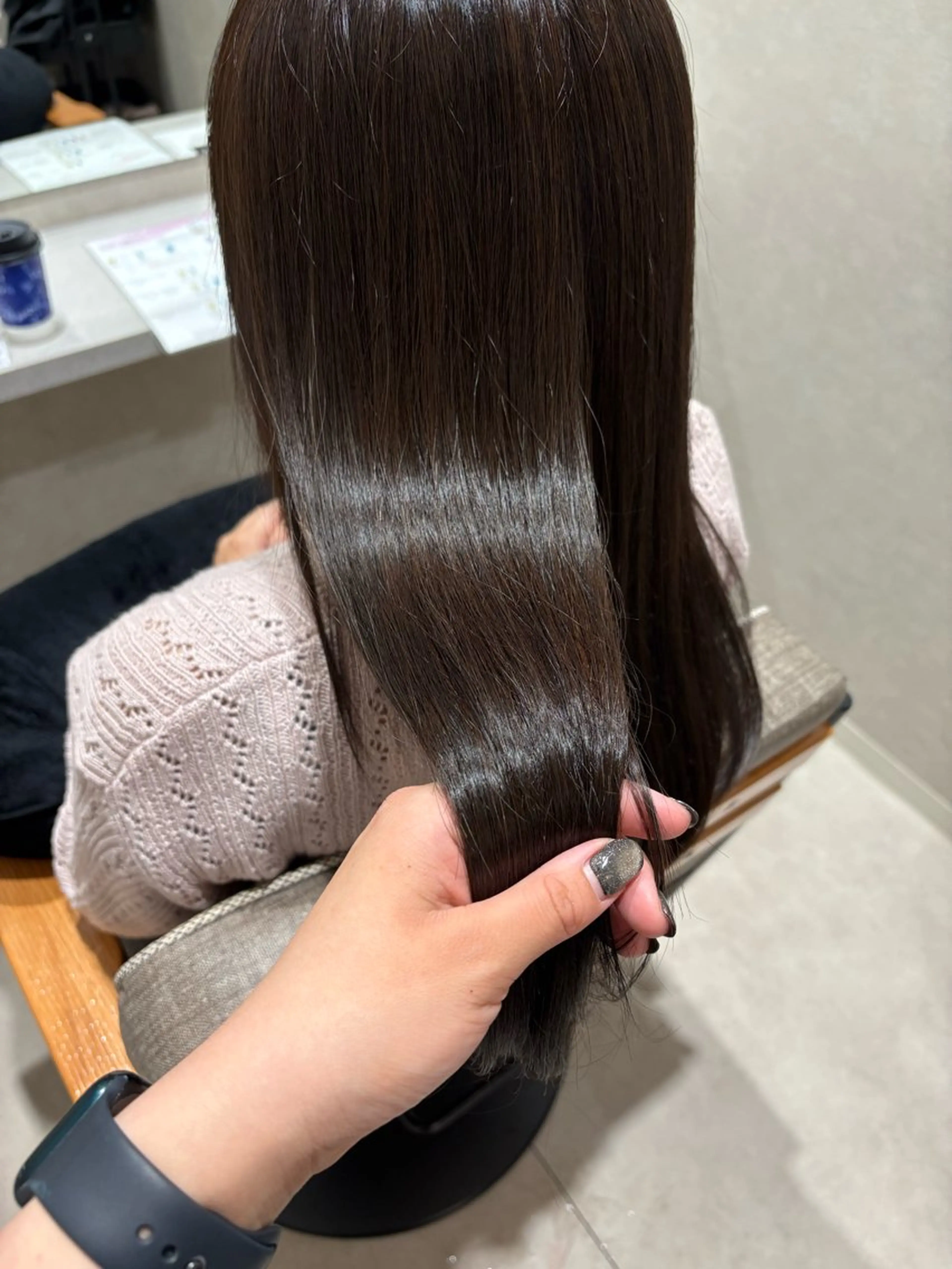 全体カット➕前髪、顔まわりストレート➕TOKIOトリートメント💎の写真