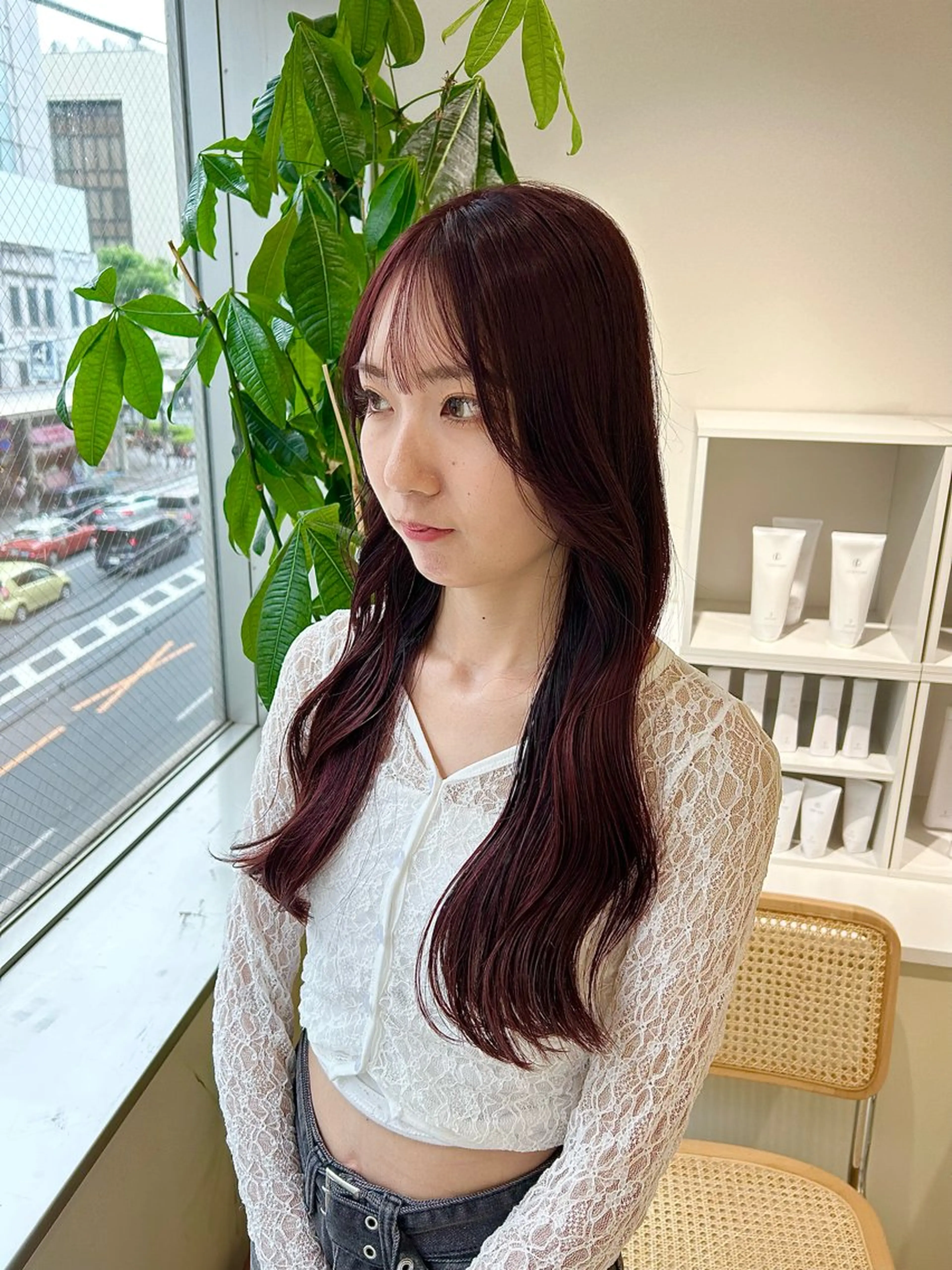 ロング カラー ケアカラー 🩰ニシムラヒカリ 半個室salon♡*のヘアスタイル