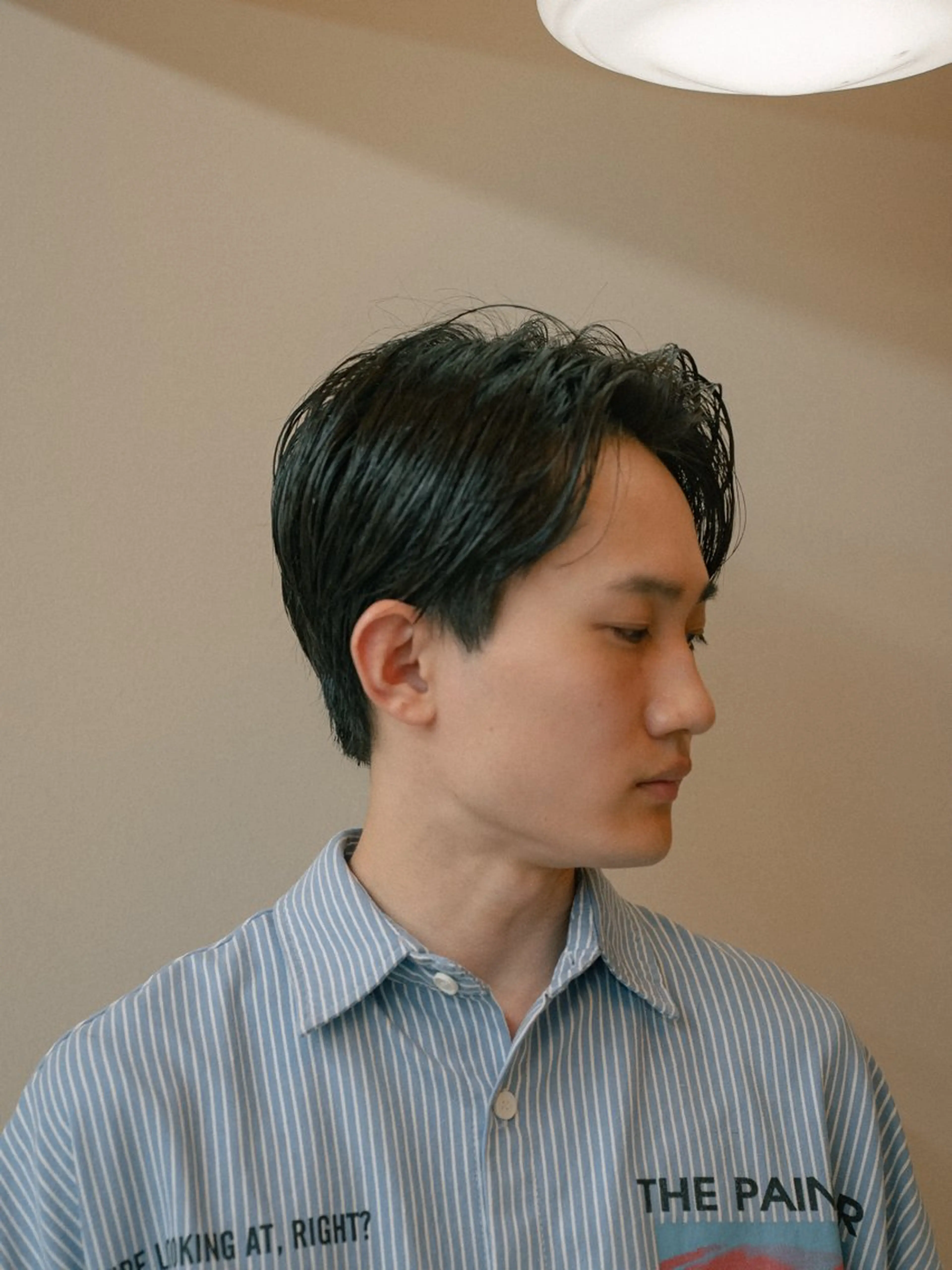 ショート カラー パーマ メンズ センターパート ショートヘア カット パーマ 🔗メンズサロン🔗 Kieのヘアスタイル