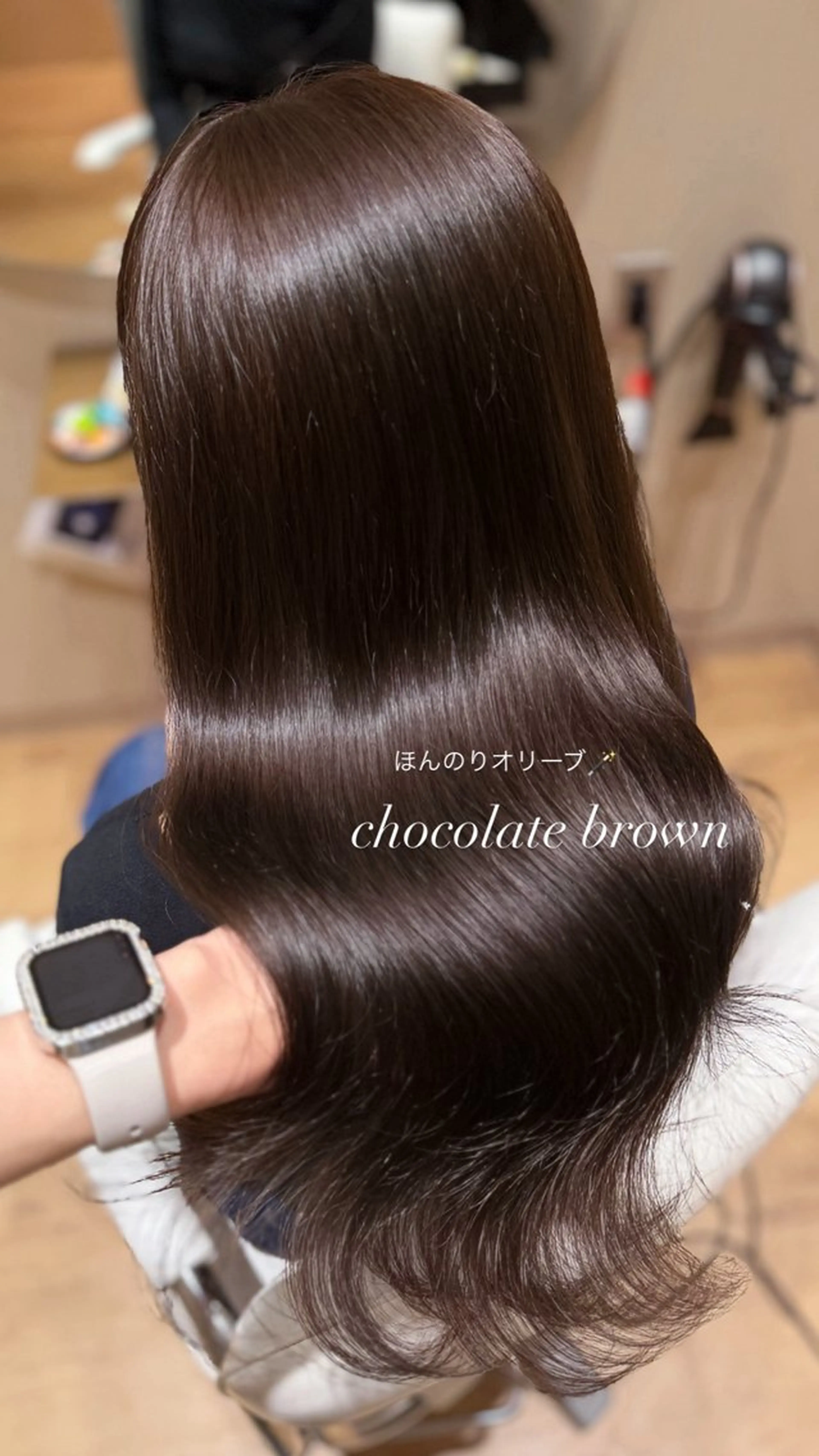 ロング カラー カット ヘアカラー トリートメント minori🤎 ナチュラル韓国ヘアのヘアスタイル