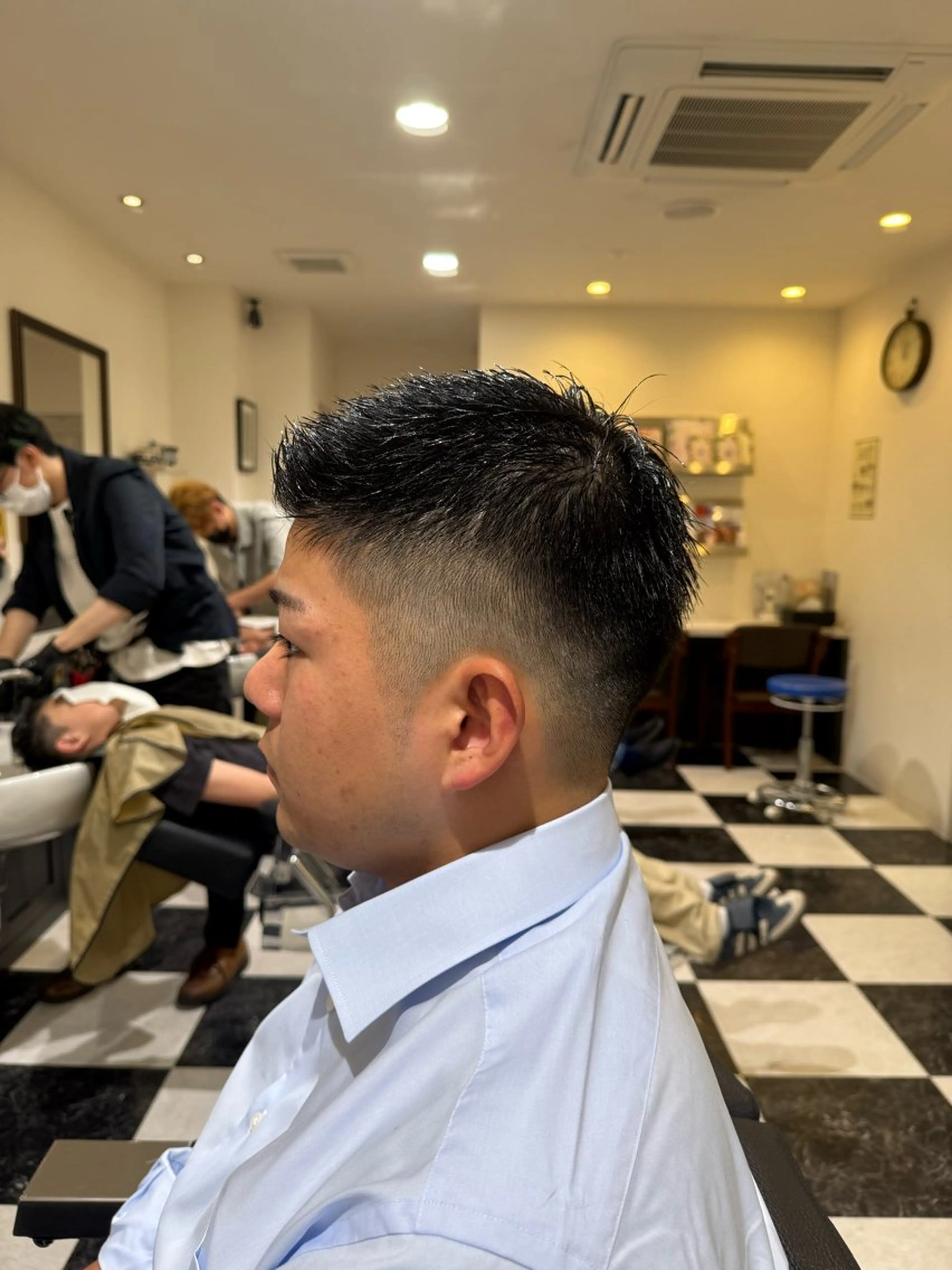 ショート メンズ 似合わせカットパーマ 長峯丈士のヘアスタイル