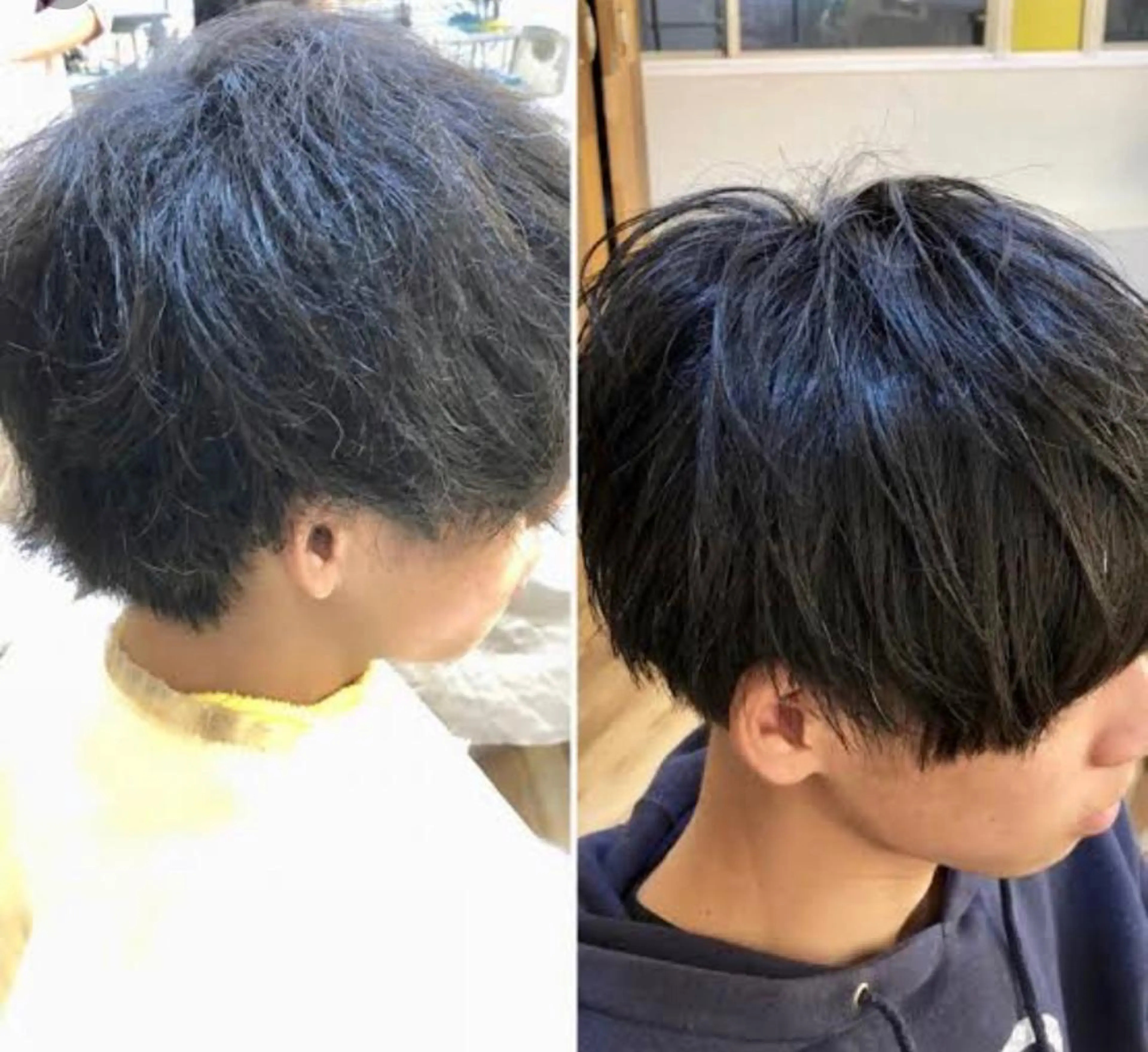 ショート パーマ ストレートパーマ 甲斐 敢のヘアスタイル