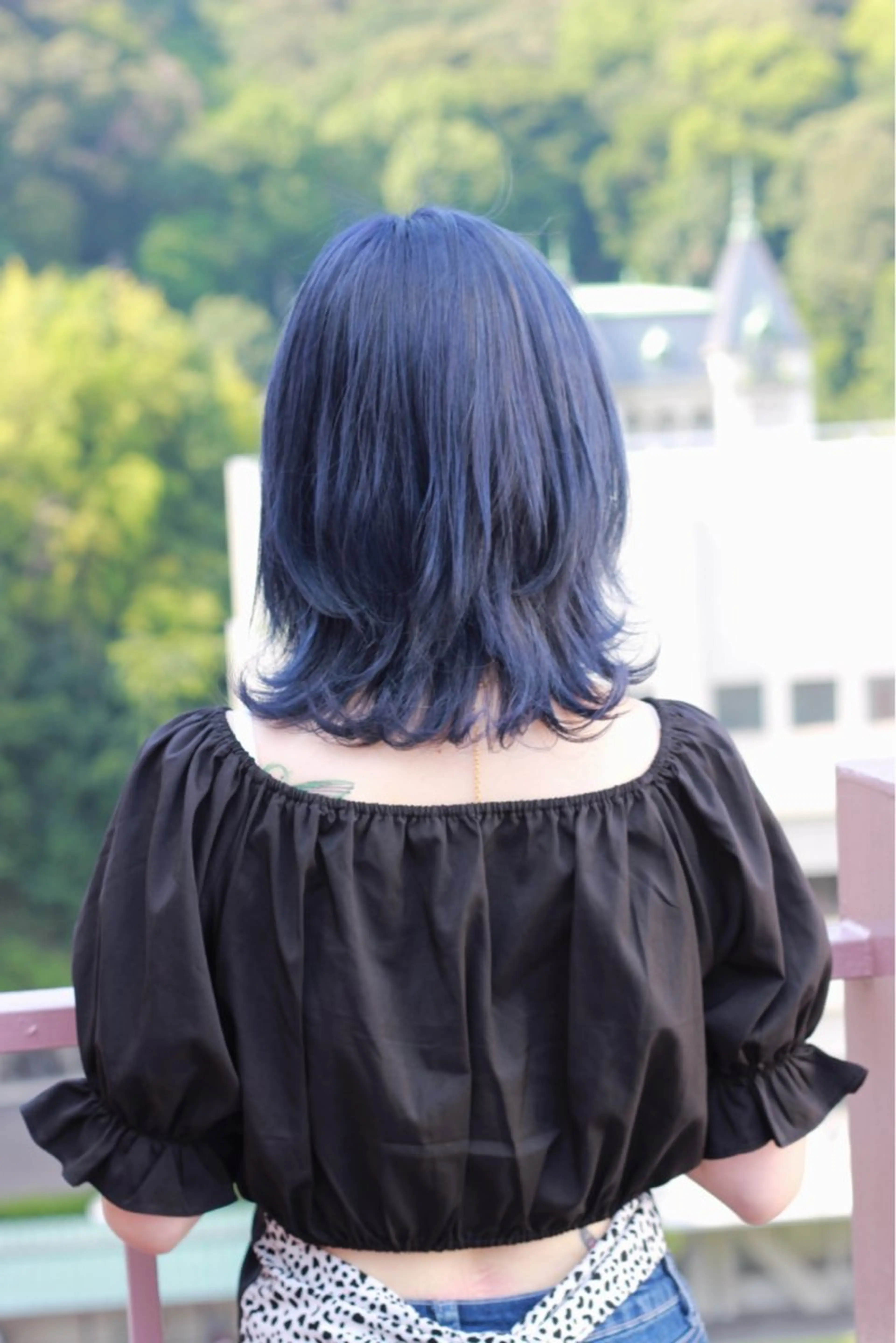 ミディアム カラー ブルーカラー ヘアカラー Viage （ビアージュ）のヘアスタイル