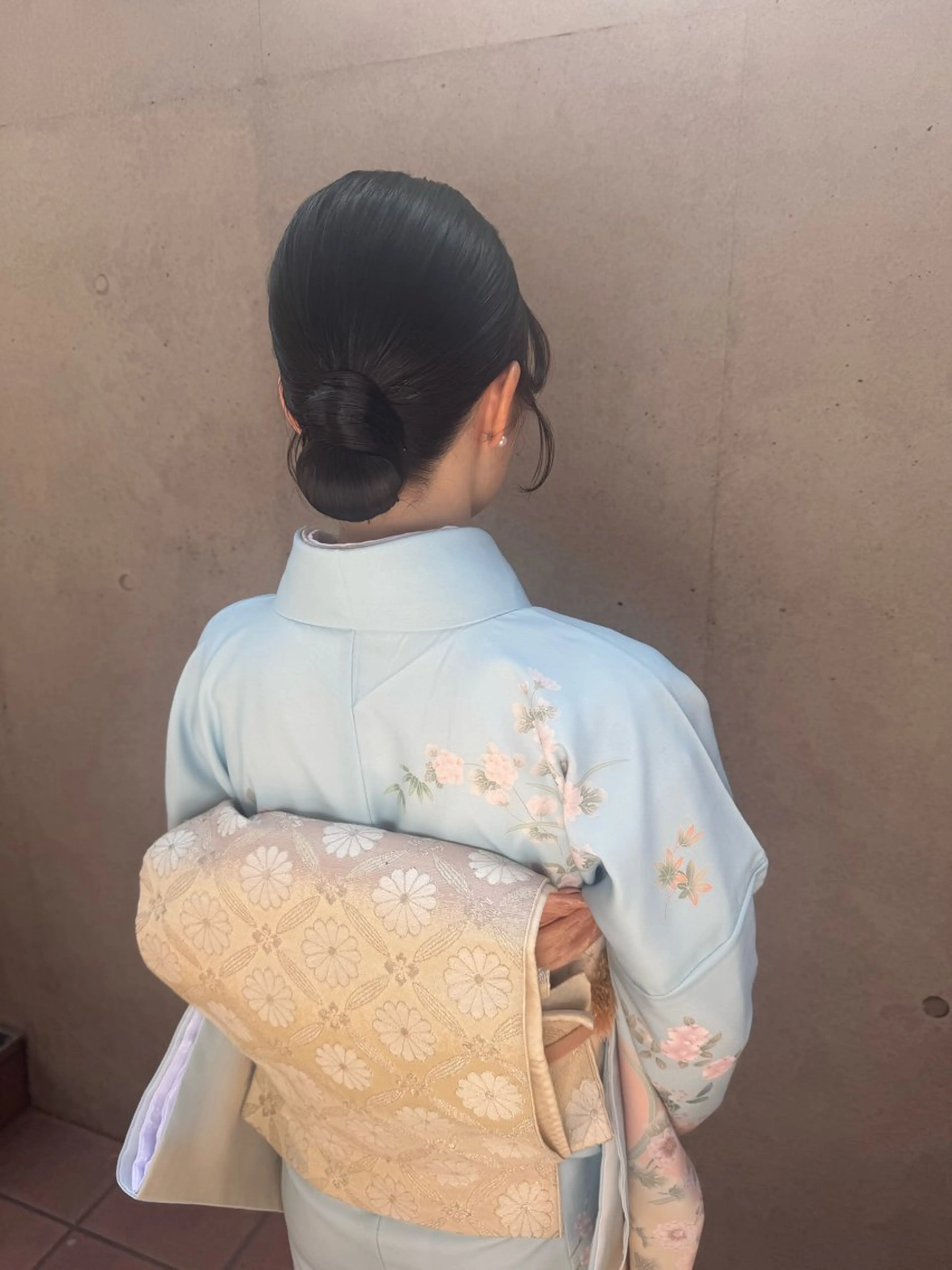 ミディアム 着付け 🎗️【ヘアセット 美眉】吉川玲🎗️のヘアスタイル