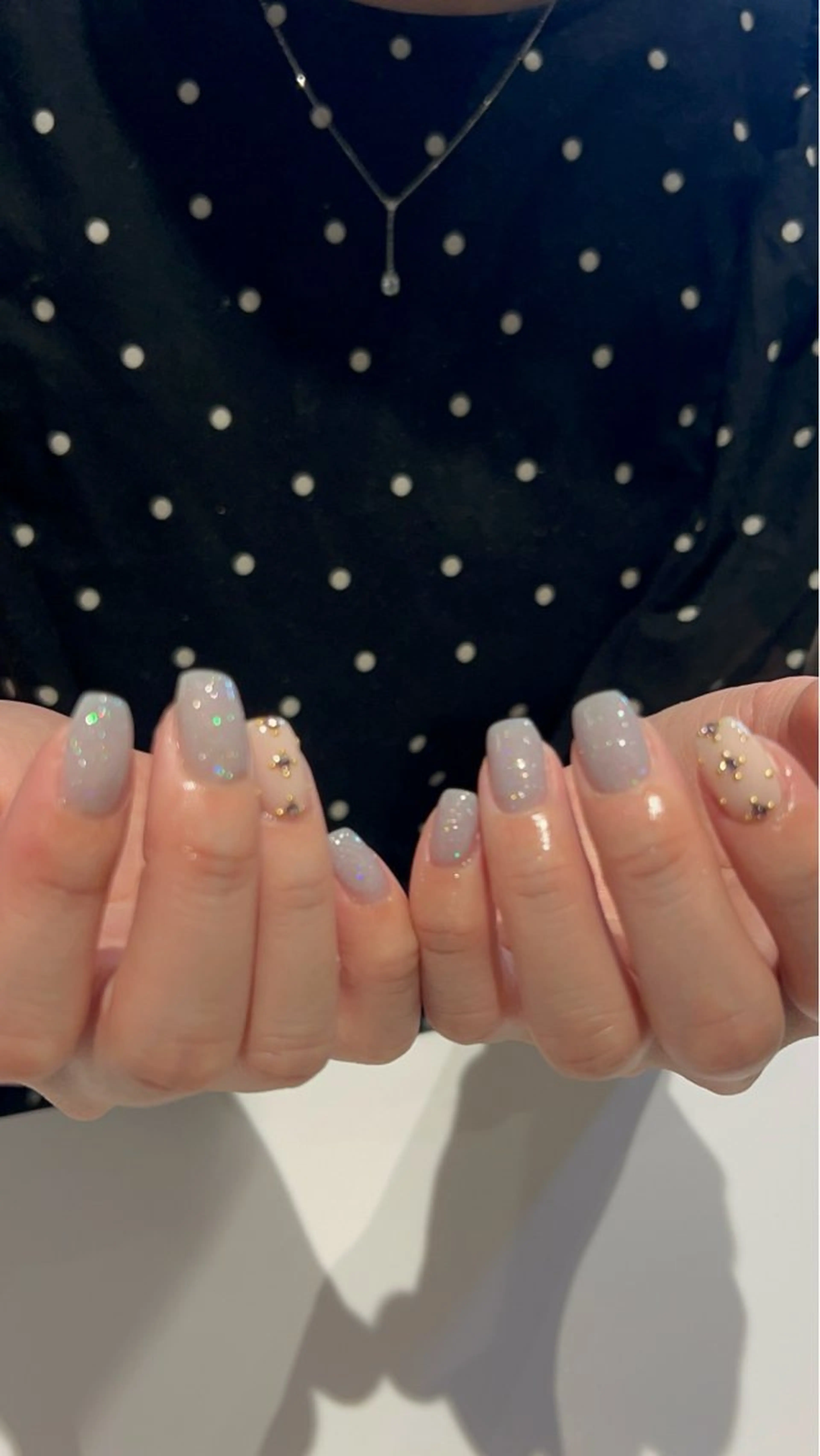 ネイル ラメ(グリッター) ハンドネイル plume. noaのネイルデザイン