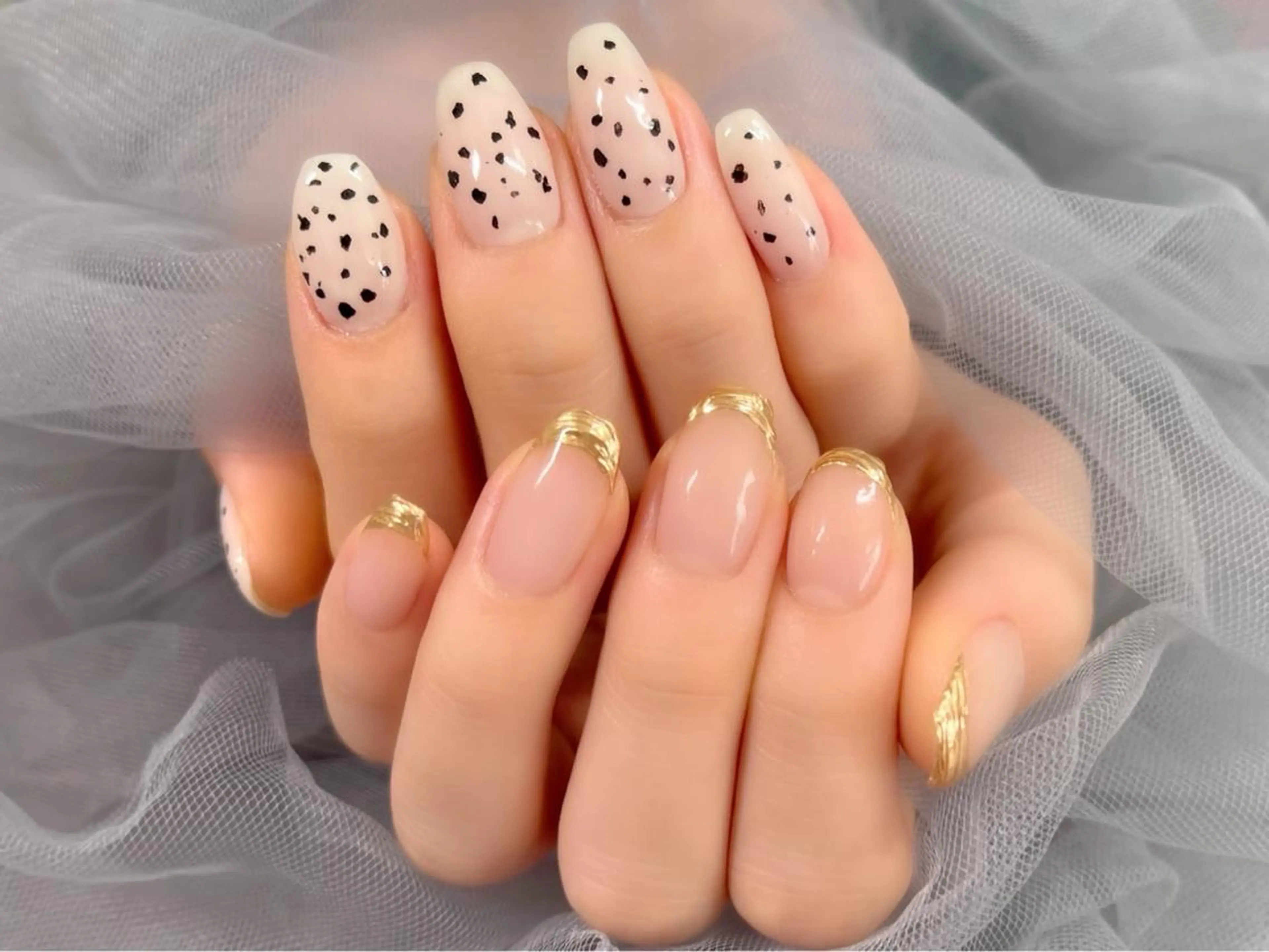 ネイル フレンチネイル ミラーネイル ハンドネイル Nail Salon KURELLYのネイルデザイン
