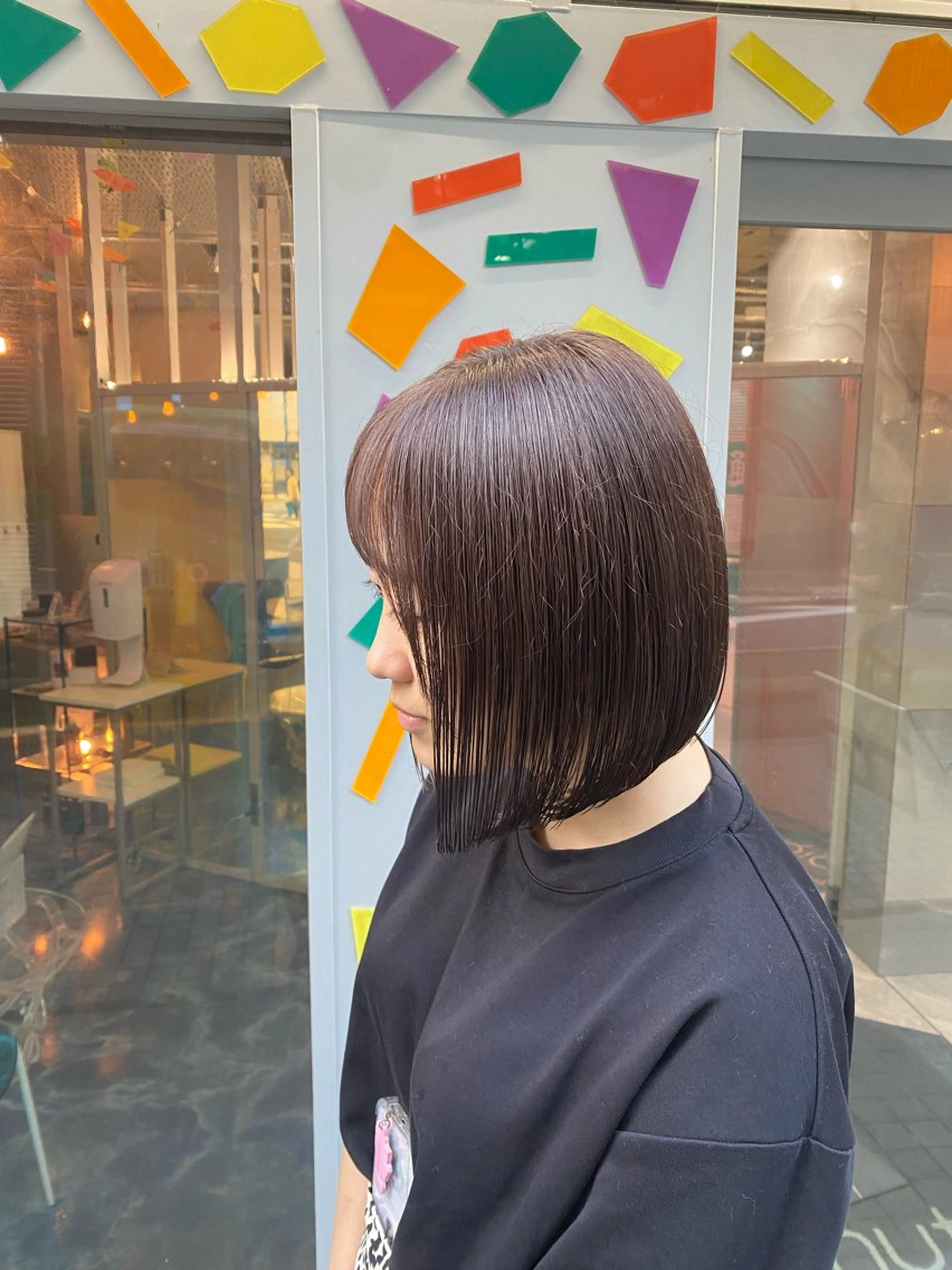 ショート カラー ブリーチ ブラウンカラー ケアブリーチ ボブ トリートメント カット ヘアカラー トリートメント Riganuts王子 Hayato✂︎のヘアスタイル