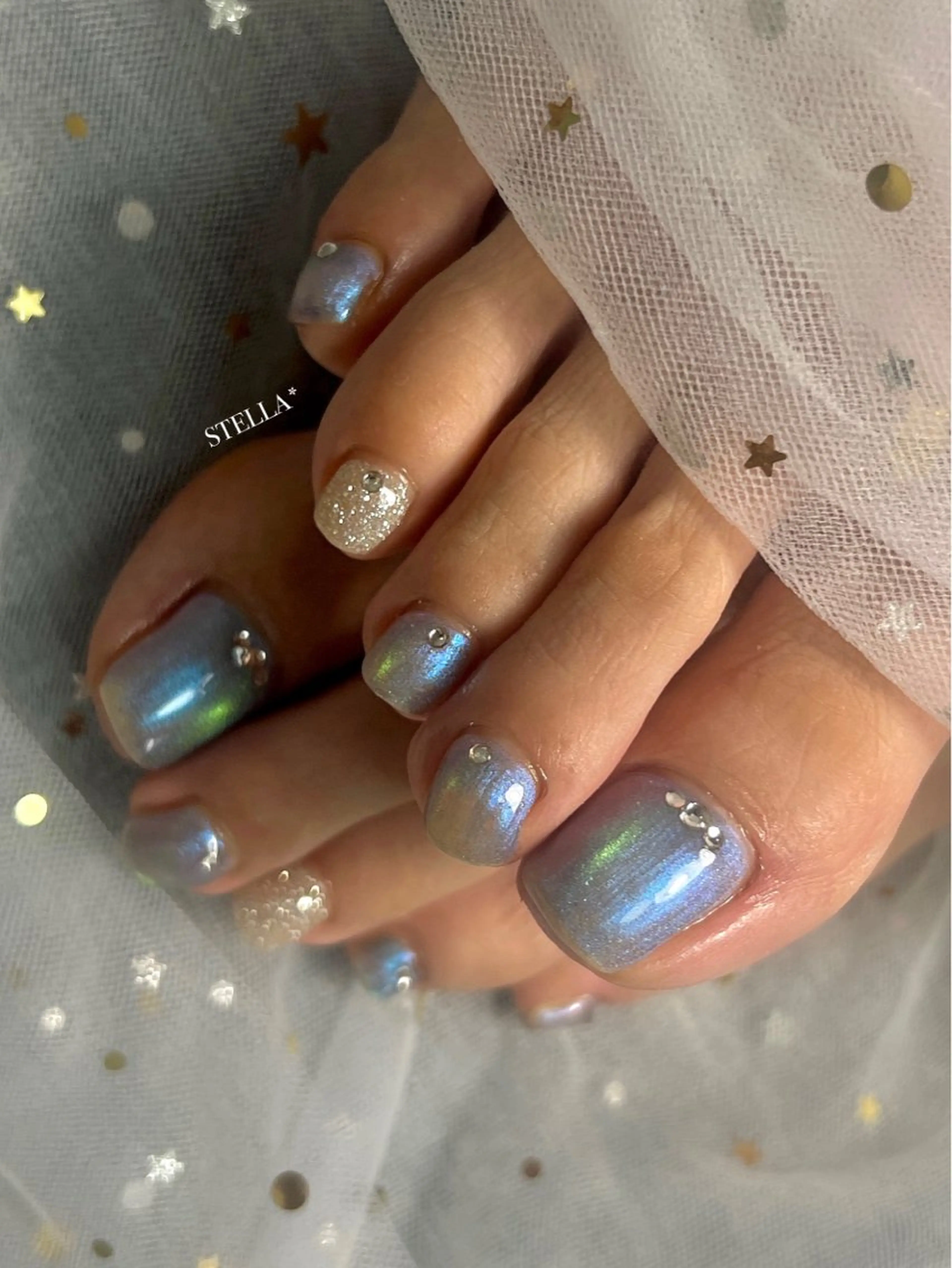 【フット】親指アート【オフ込】の写真