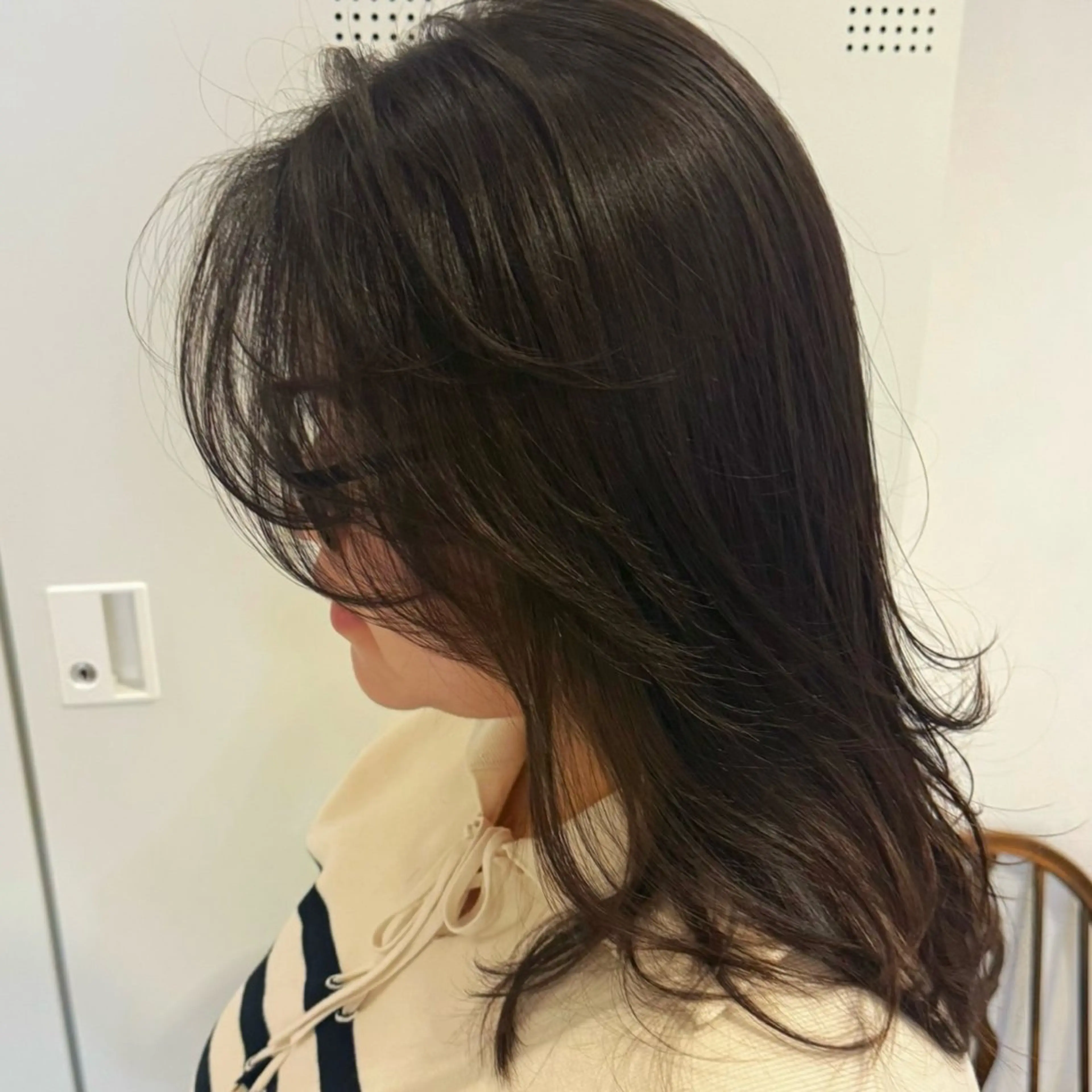 セミロング ボブ レイヤーカット カット ヘアカラー トリートメント ボブレイヤー/くびれ ヘア/タイラユリ🍋のヘアスタイル