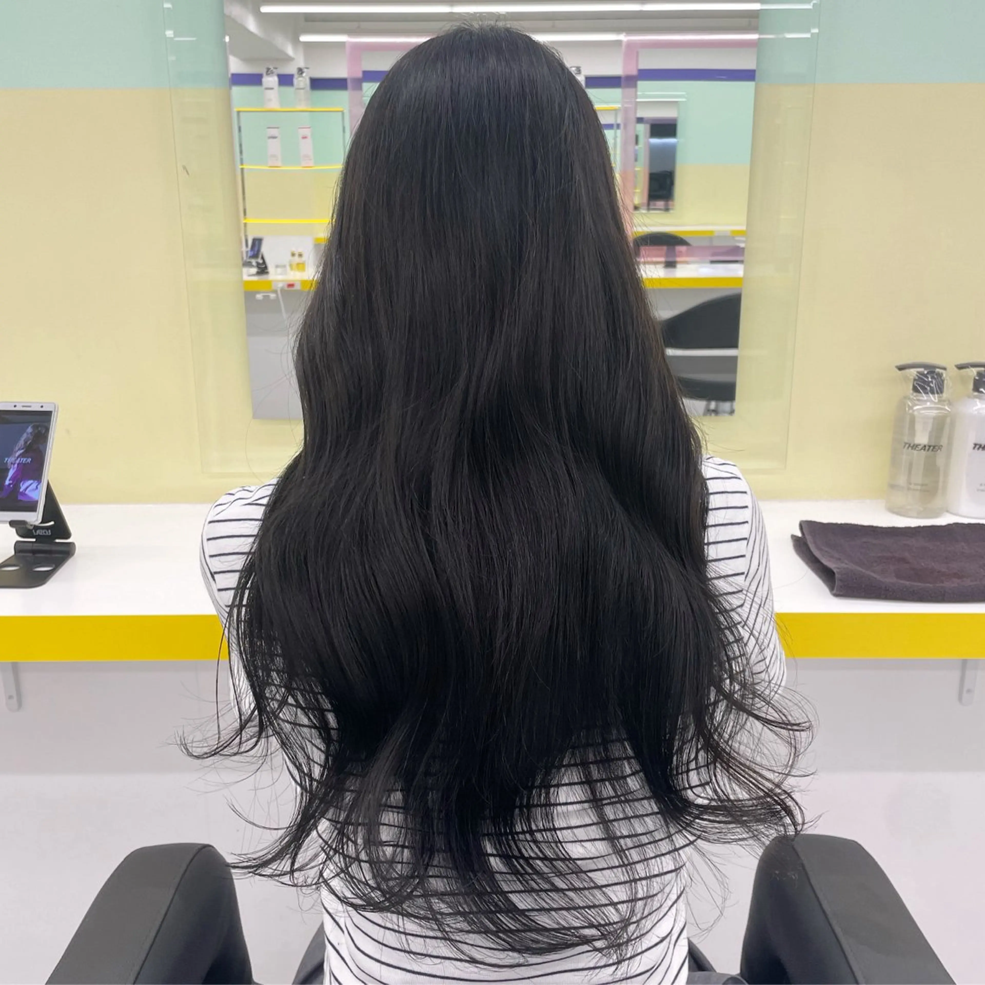 ロング カラー ヘアカラー トリートメント ヘッドスパ ヘアセット 🦋色落ち綺麗カラー メンズYUZU🦋‪のヘアスタイル