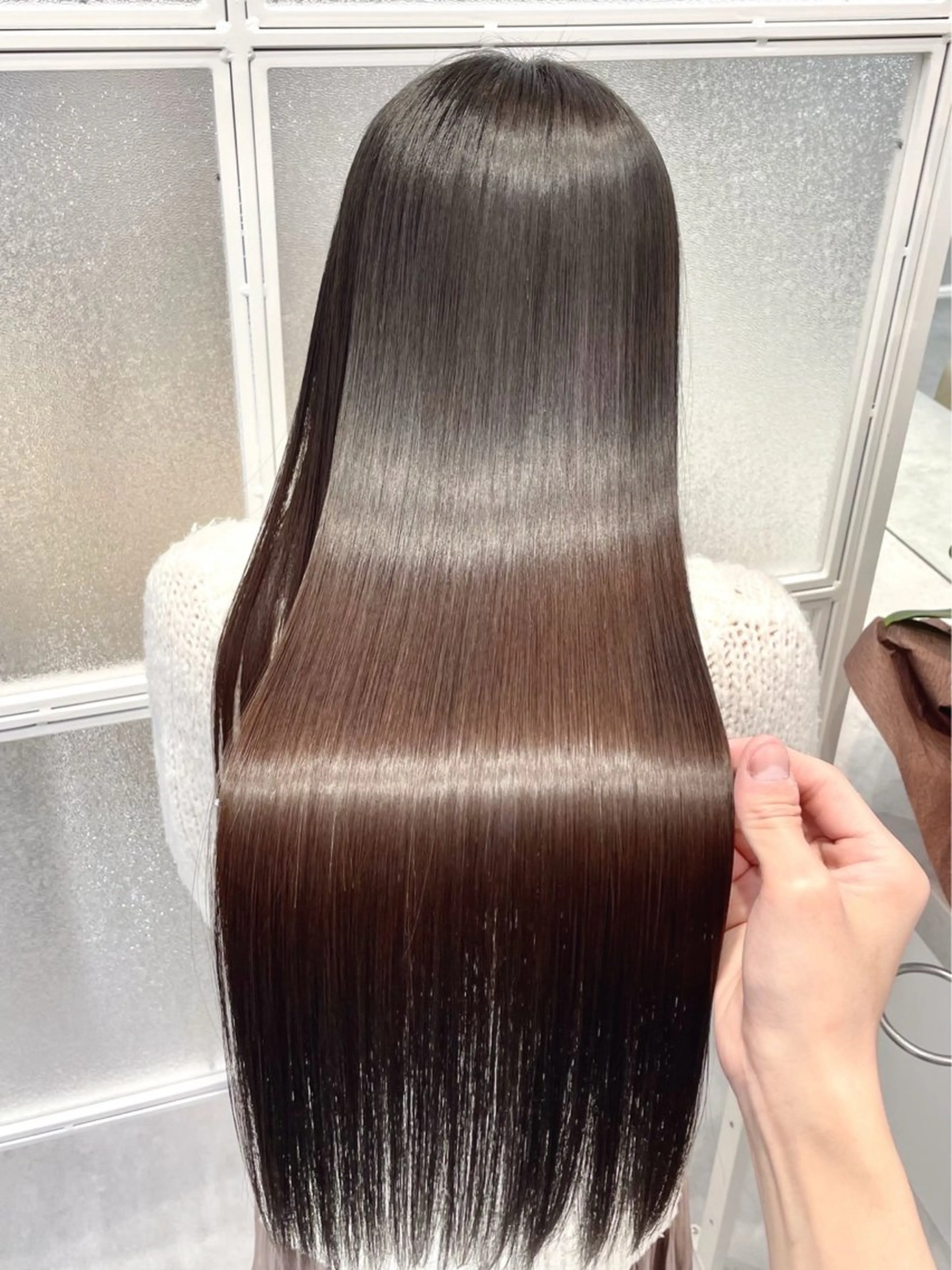 ロング 美髪改善ストレート/ 植村友哉のヘアスタイル