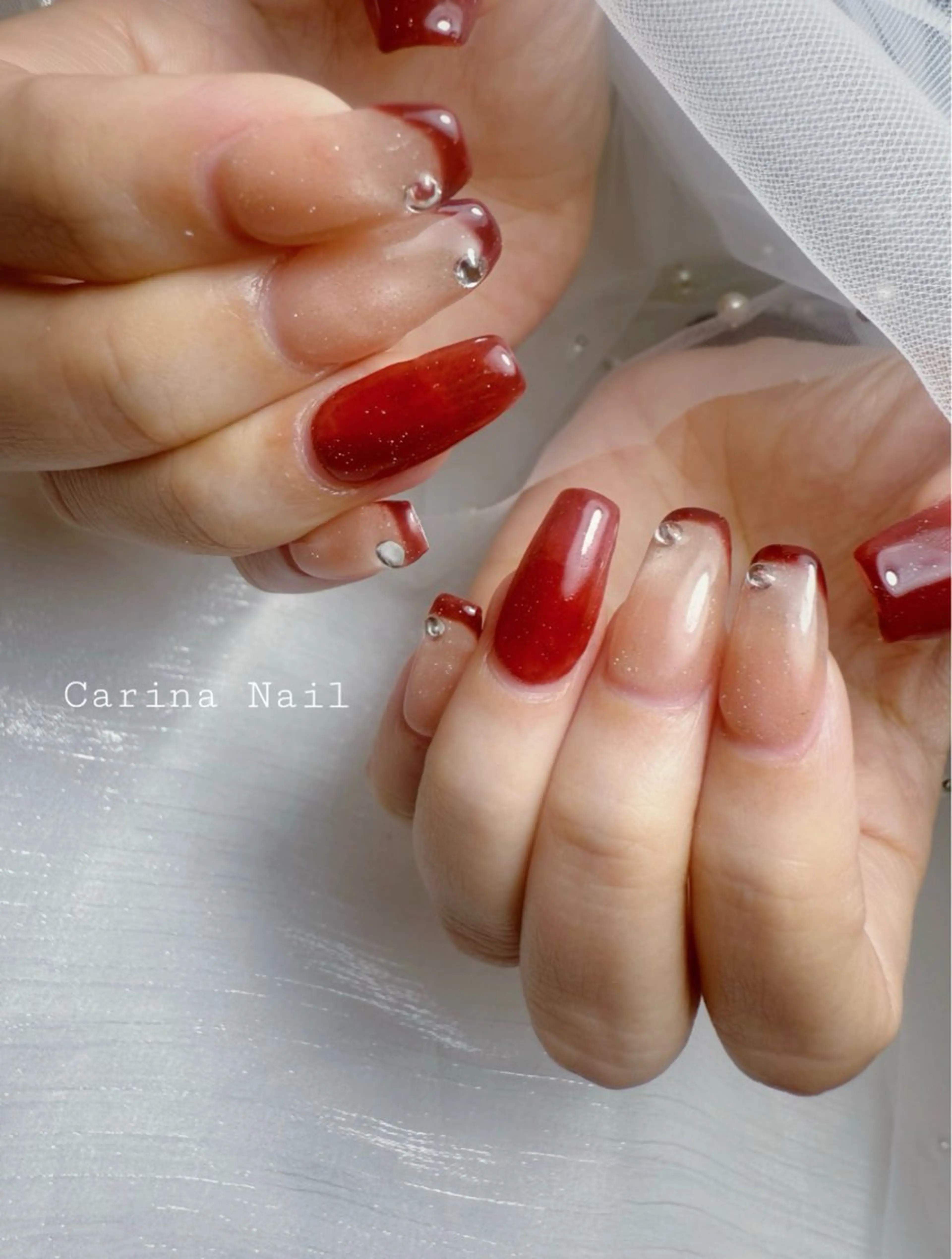 【モデル】チップ長さ出し（1~3本）＋定額メニュー（サンプルから選択）の写真