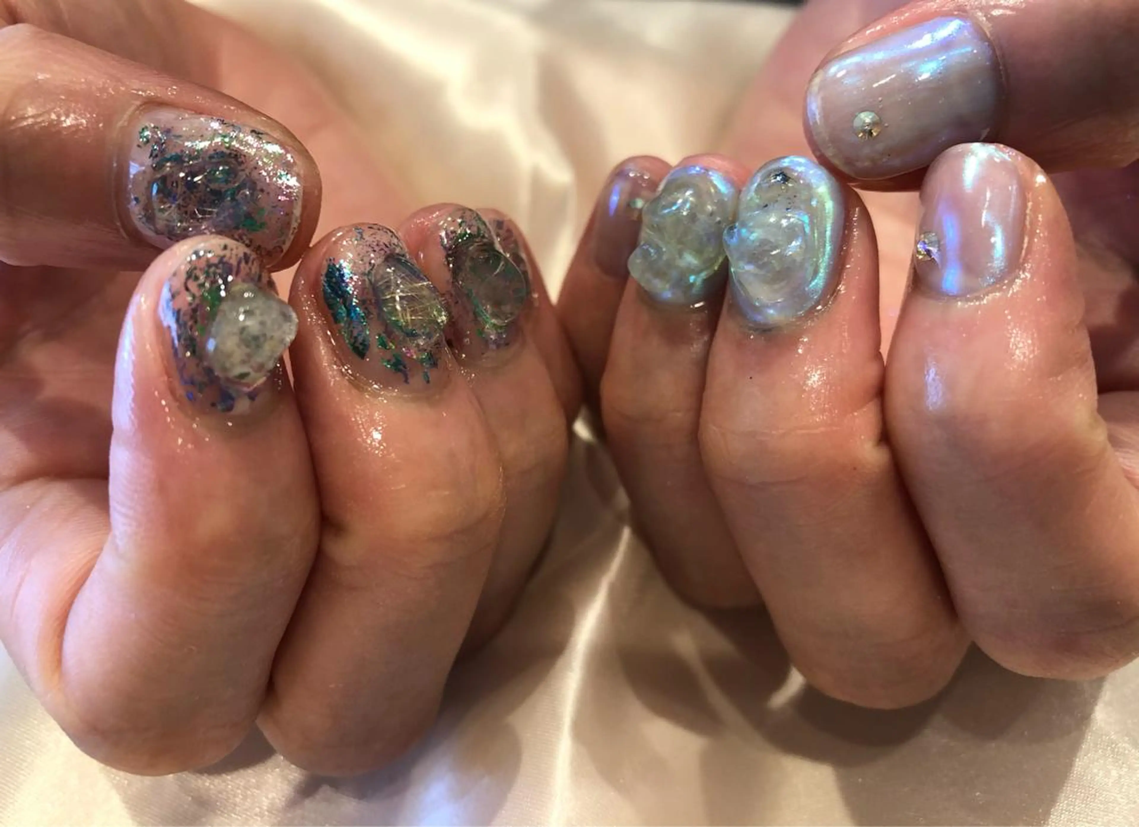 ネイル パラあり！フィルイン 美フォルムのネイルデザイン