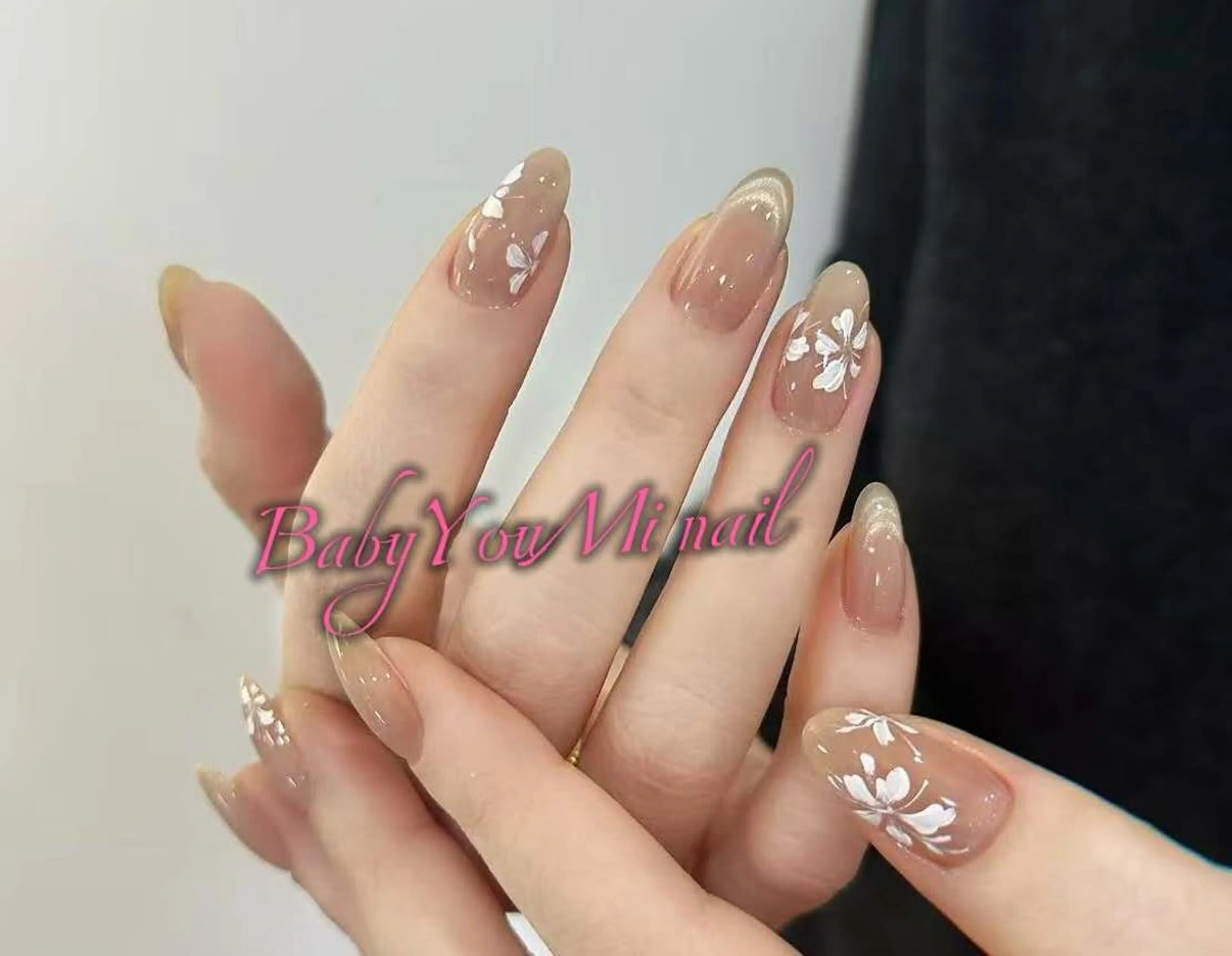 ネイル オーロラネイル 成人式 フットネイル フレンチネイル ジェルネイル ハンドネイル BabyYouMi nailのネイルデザイン