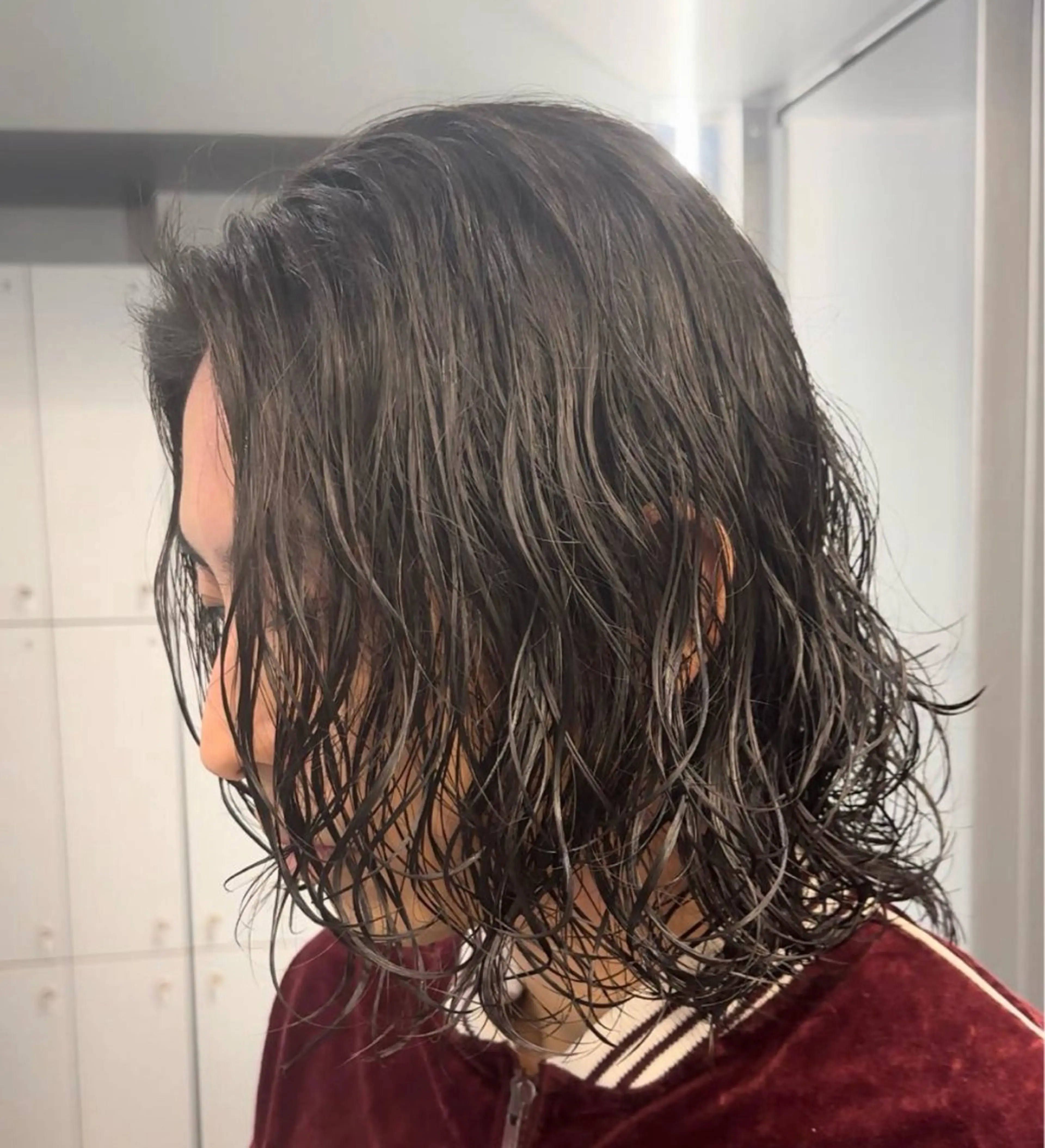 ロング パーマ ヘアアレンジ メンズ カット パーマ fifth 石川 凪のヘアスタイル