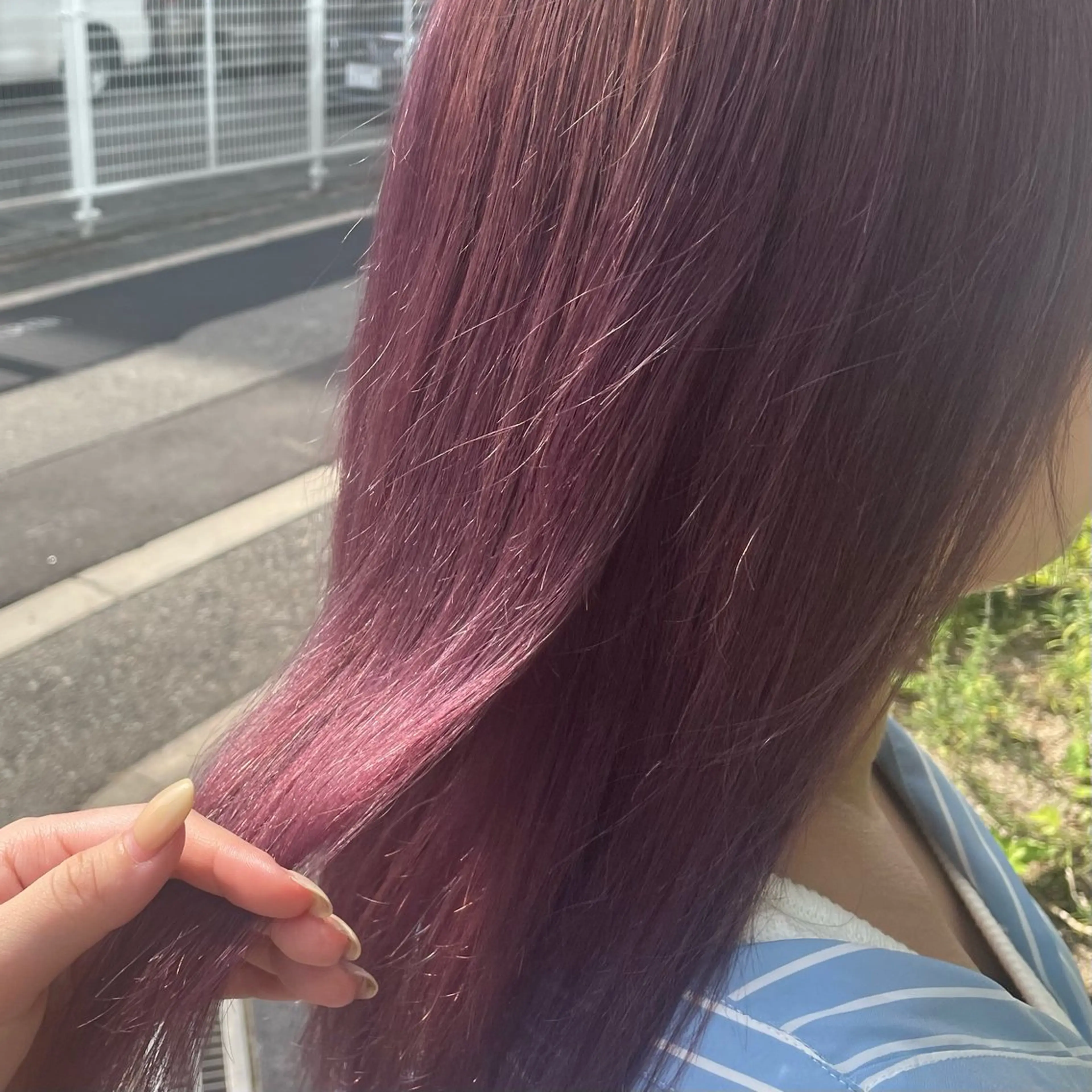 カラー ラベンダーカラー ラベンダーピンク ピンクカラー arisa 【cheri】のヘアスタイル